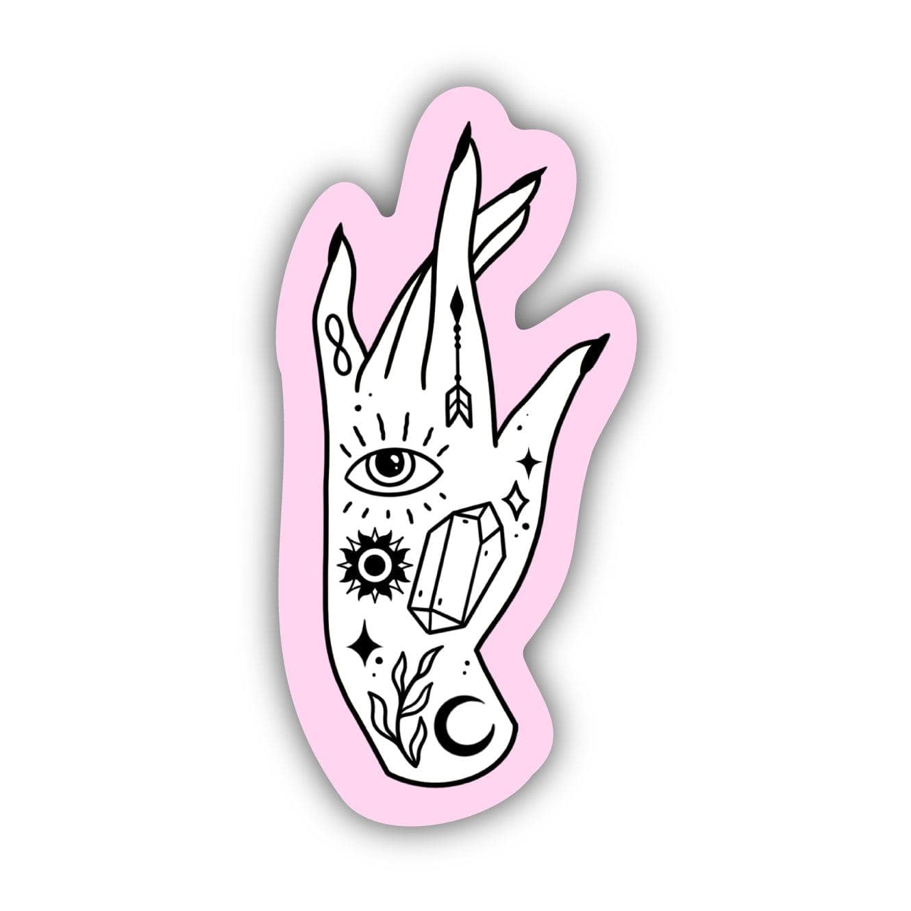  Mystic Hand Sticker - Pink、mySite、elrpsem3k