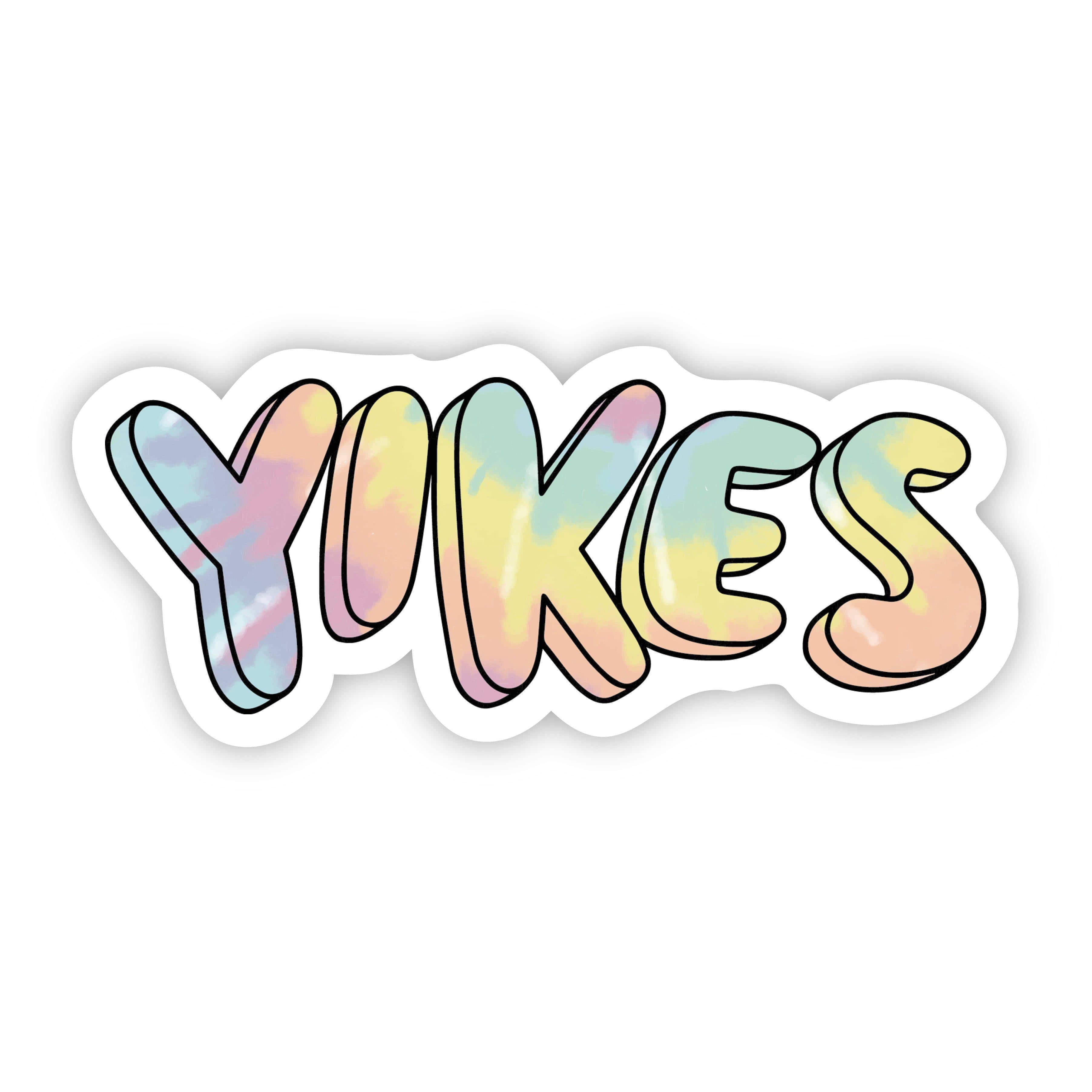  Yikes Tie Dye Aesthetic Sticker、mySite、elrpsem3k