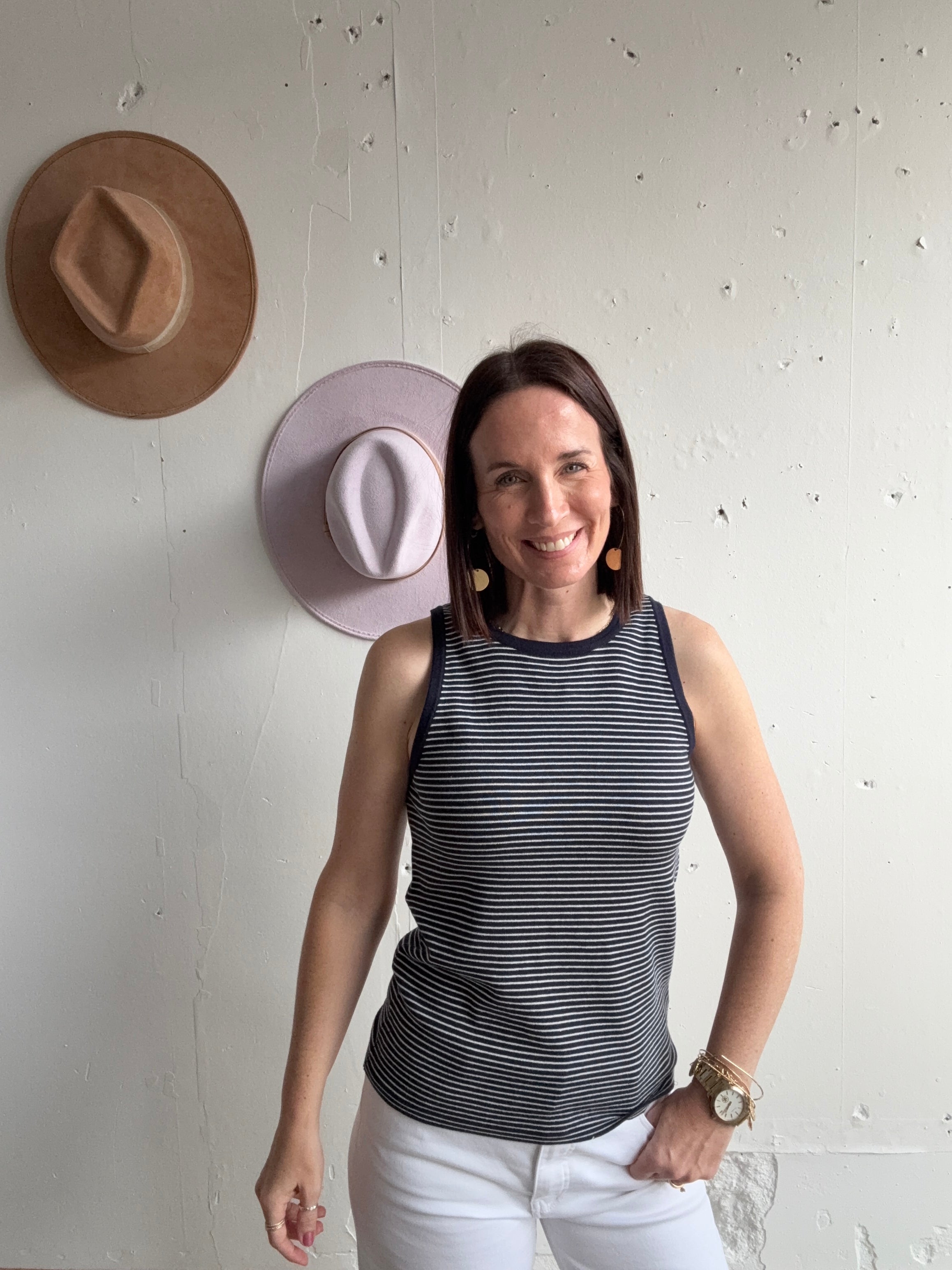 Holly’s Striped Tank、mySite、garagedoors4me