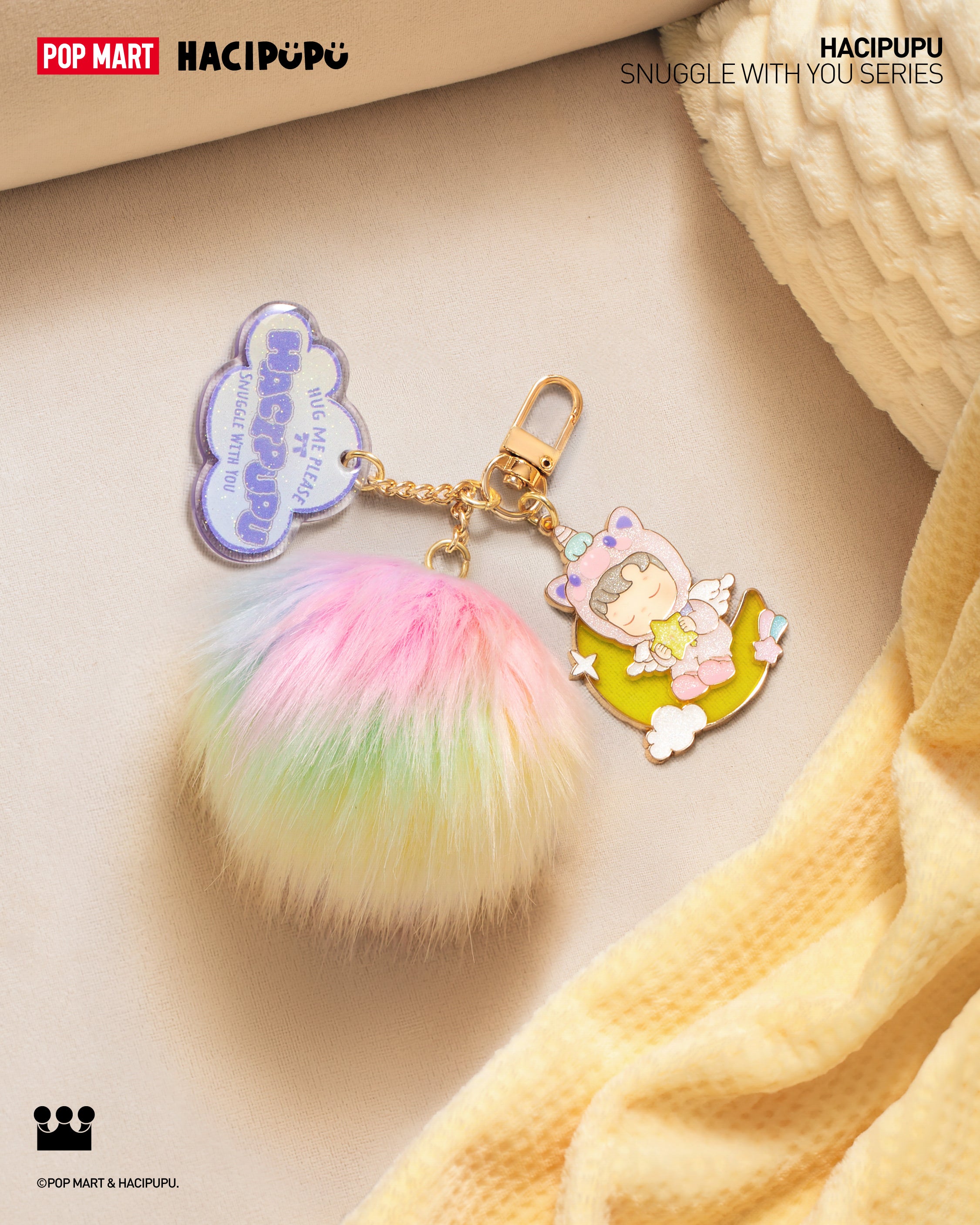  POP MART HACIPUPU Snuggle With You Series-Pendant Blind Box、mySite、greenlandpopulation