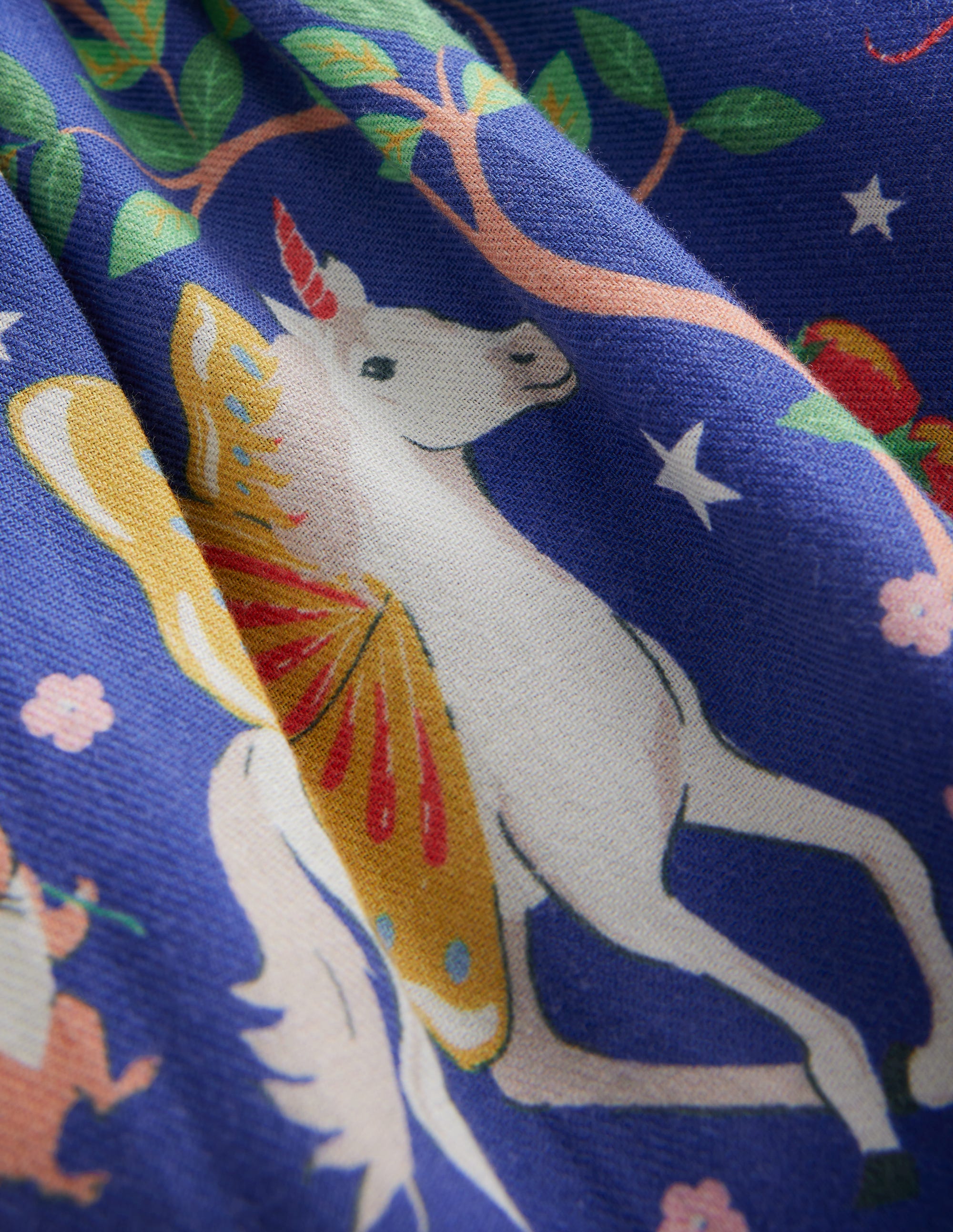  Printed Pull-On Twirly Skirt-Blue Enchanted Unicorn、mySite、ashleygrahame