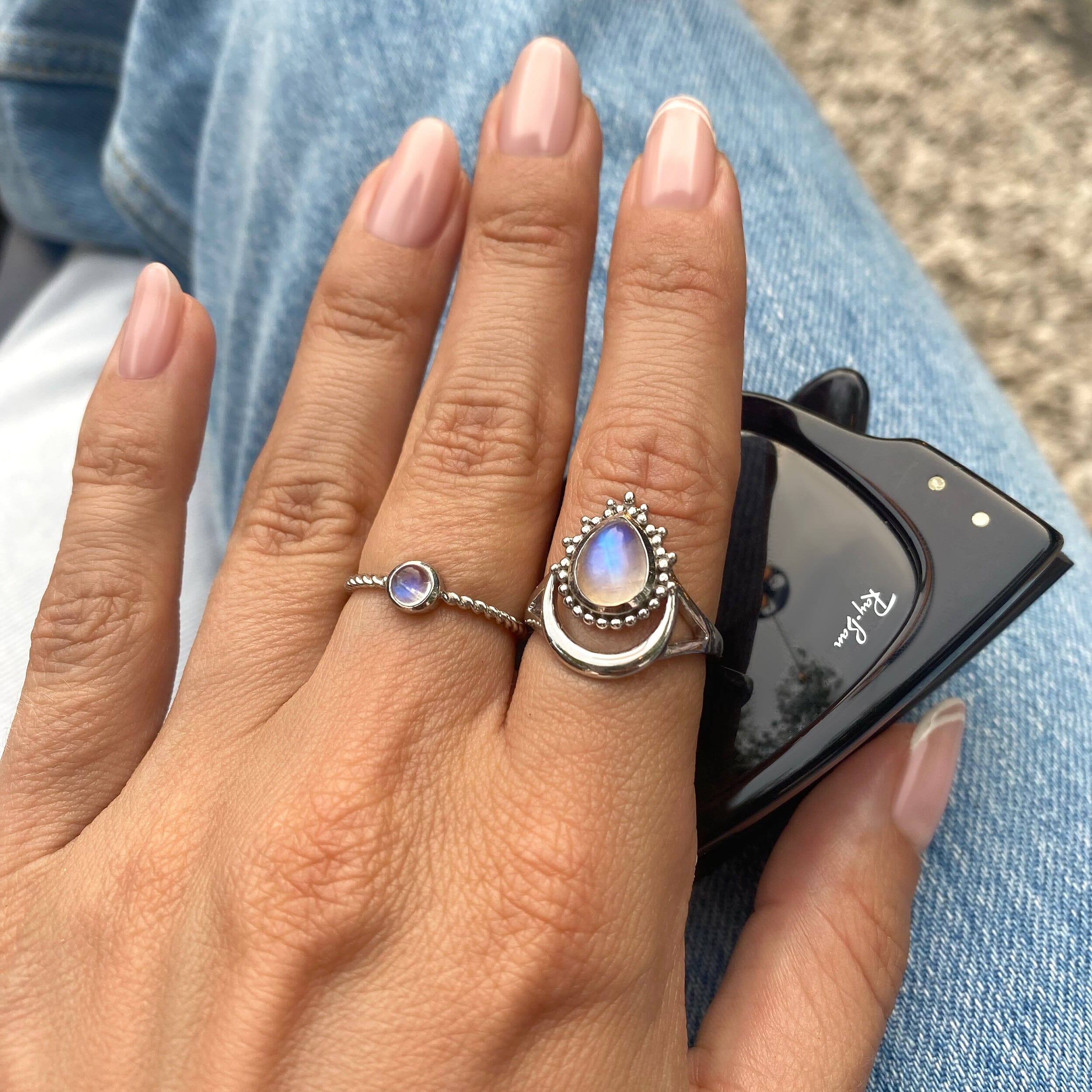 Moonstone Ring - Mystic Moon、mySite、hinf8tx79