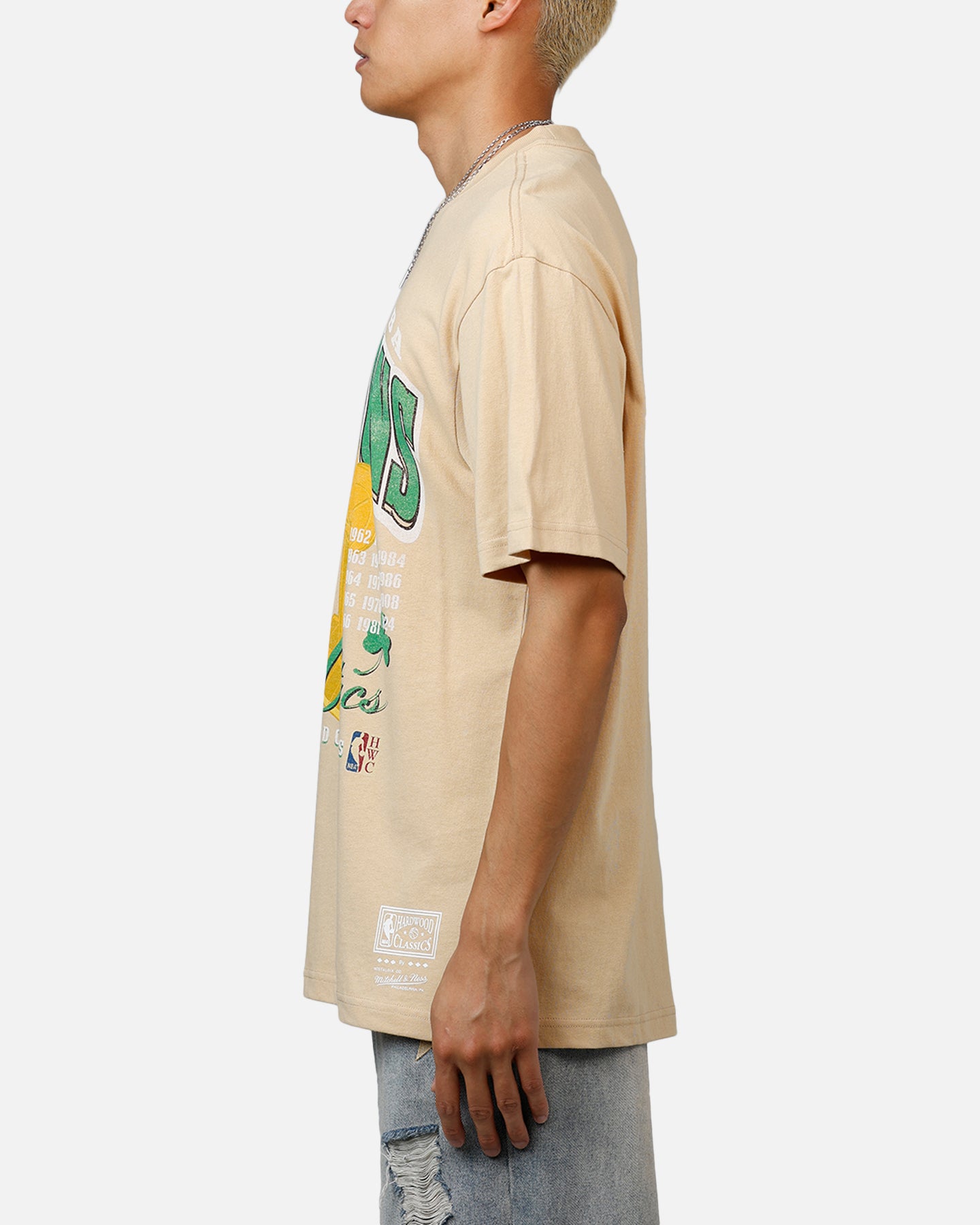 Mitchell & Ness Boston Celtics 18-Time T-Shirt Tan、mySite、zt4zffjzw