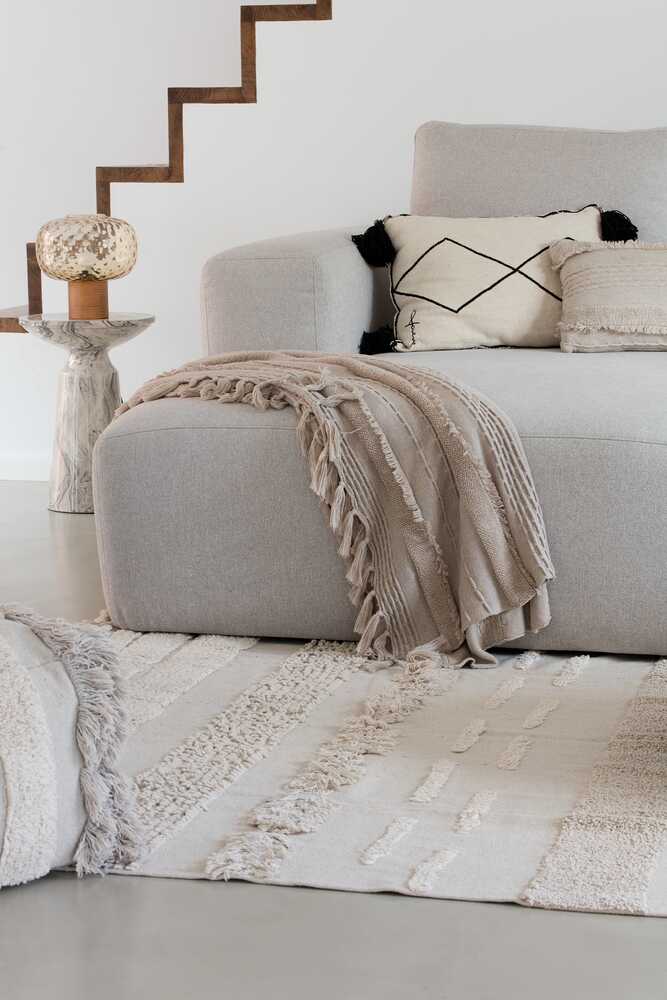 KNITTED BLANKET AIR DUNE WHITE、mySite、gigharbornorthrealestate