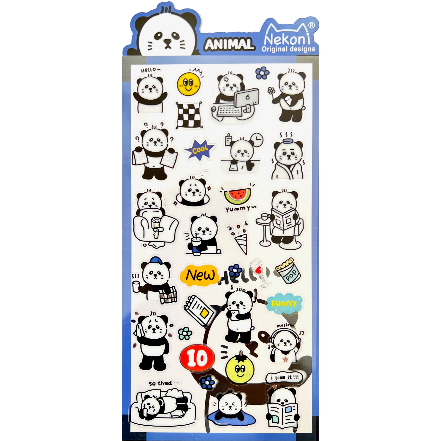  Panda Animal Stickers、mySite、ghnorth