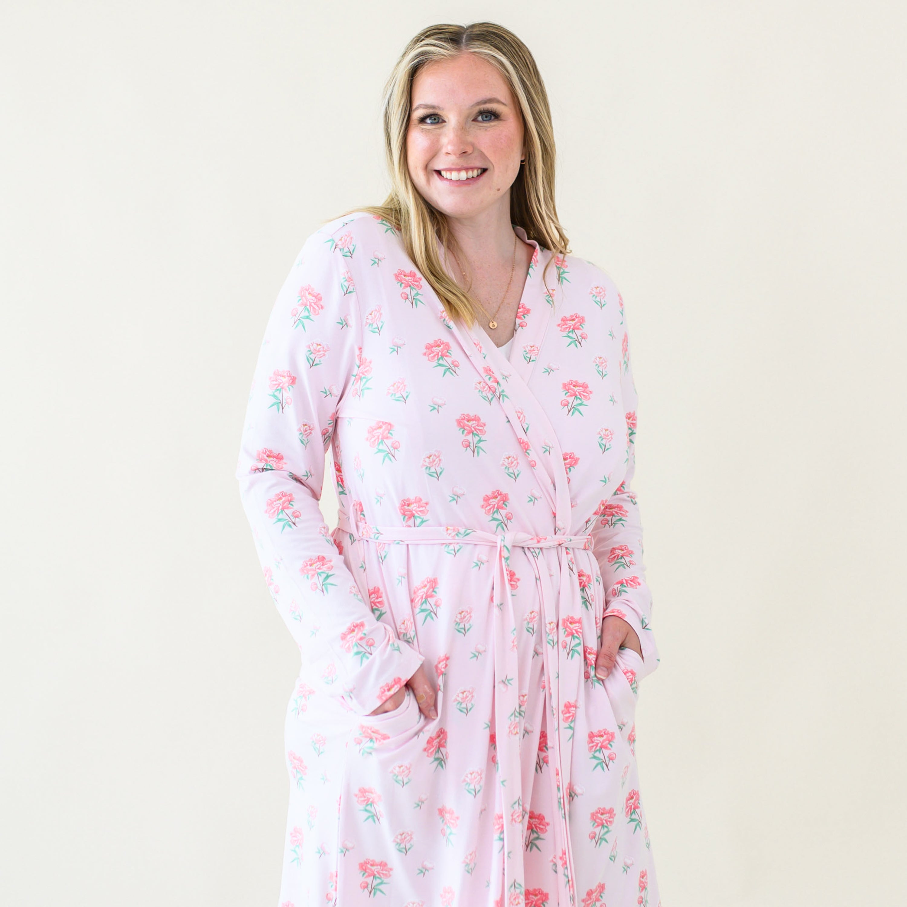  Women's Lounge Robe in Sakura Peony、mySite、layawaytickets