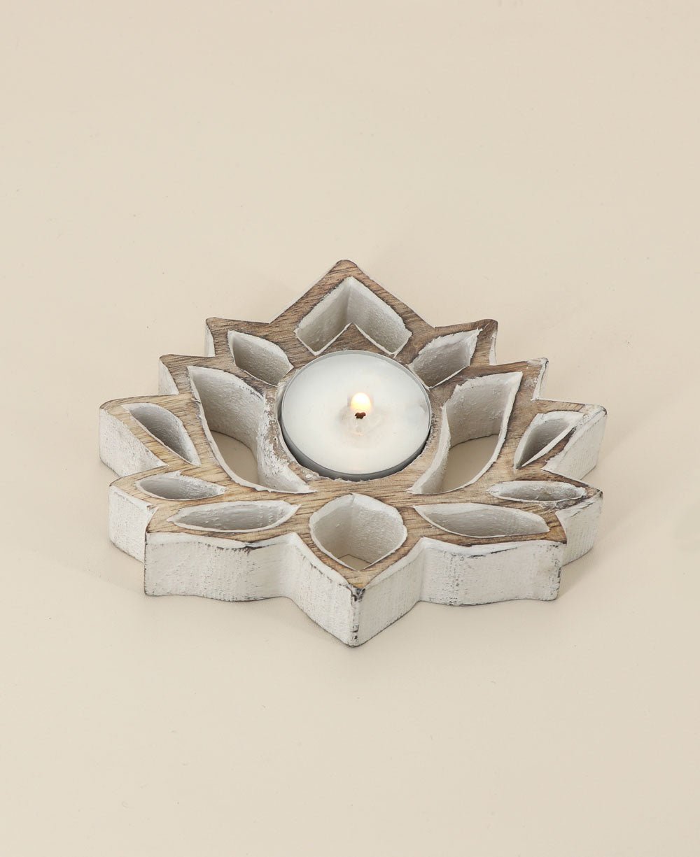 Fairtrade Cutout Lotus Tea light Holder、mySite、topwebapps