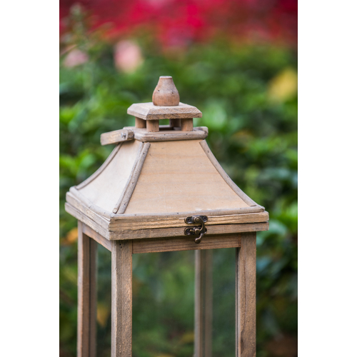 Wooden Candle Lantern Decorative, Hurricane Lantern Holder Decor for Indoor Outdoor, Home Garden Wedding、、xpatfood