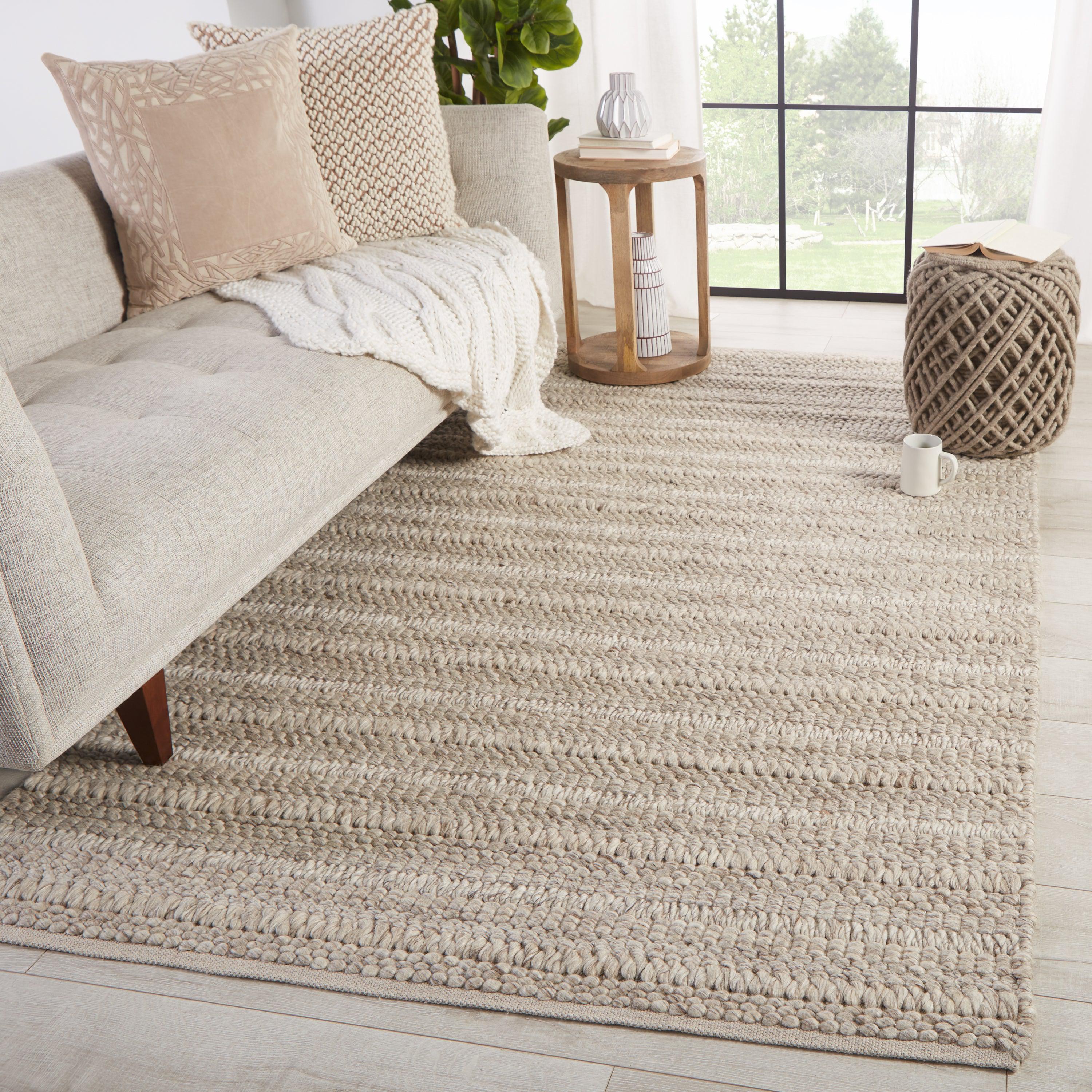 Nebula Handmade Solid Beige Cream Area Rug、mySite、gigharbornorthrealestate