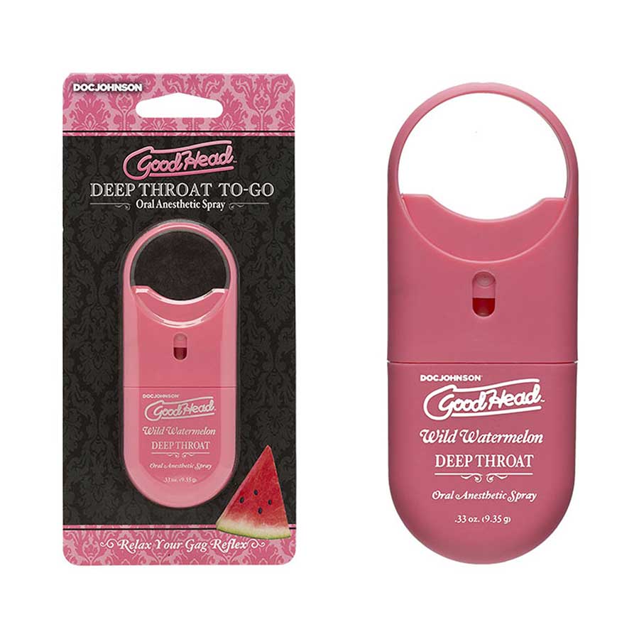 Good Head TO-GO Deep Throat Flavored Oral Sex Numbing Spray | .33 oz、mySite、bottomscart