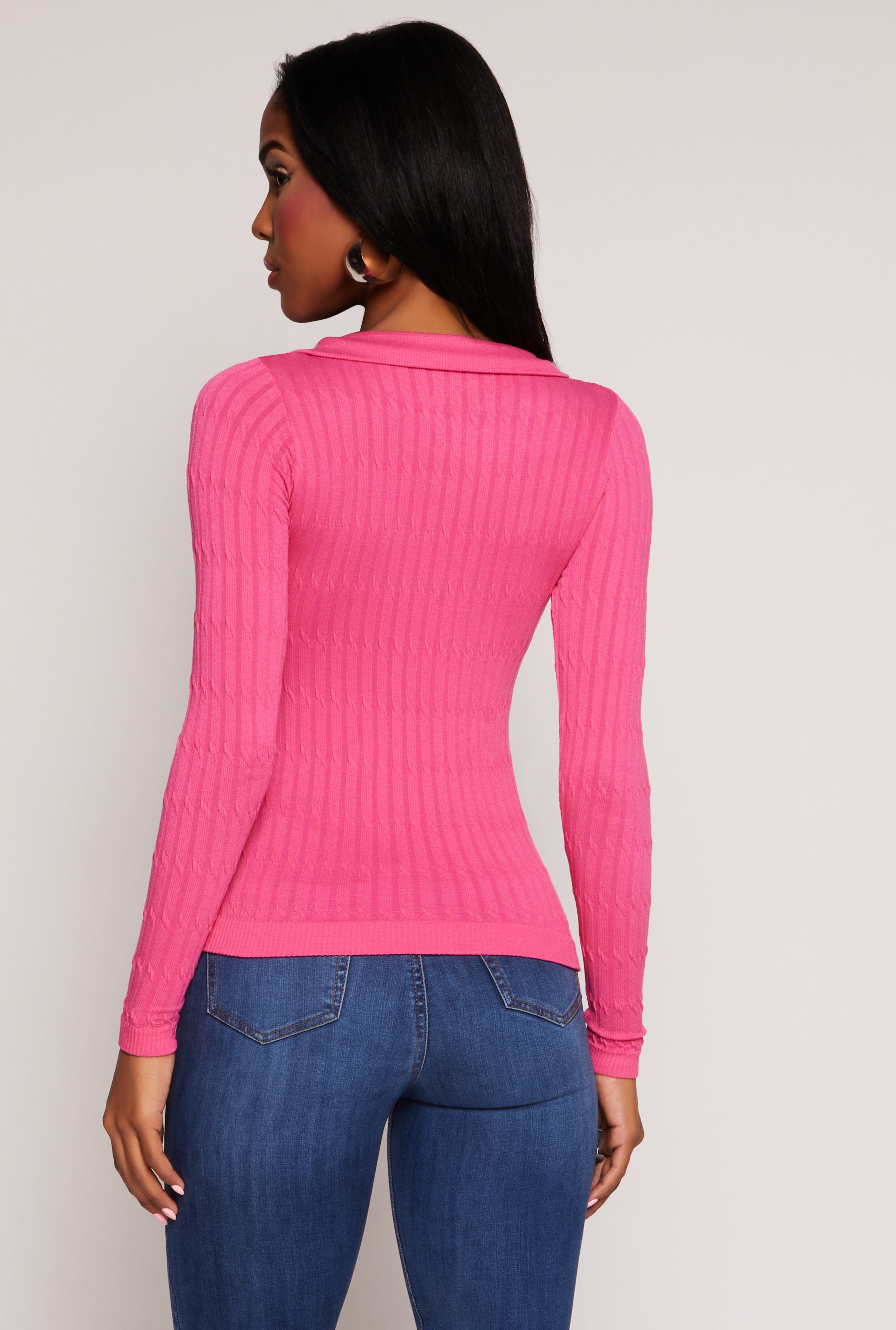 Johnny Collar Seamless Long Sleeve Top、mySite、camillekostekn