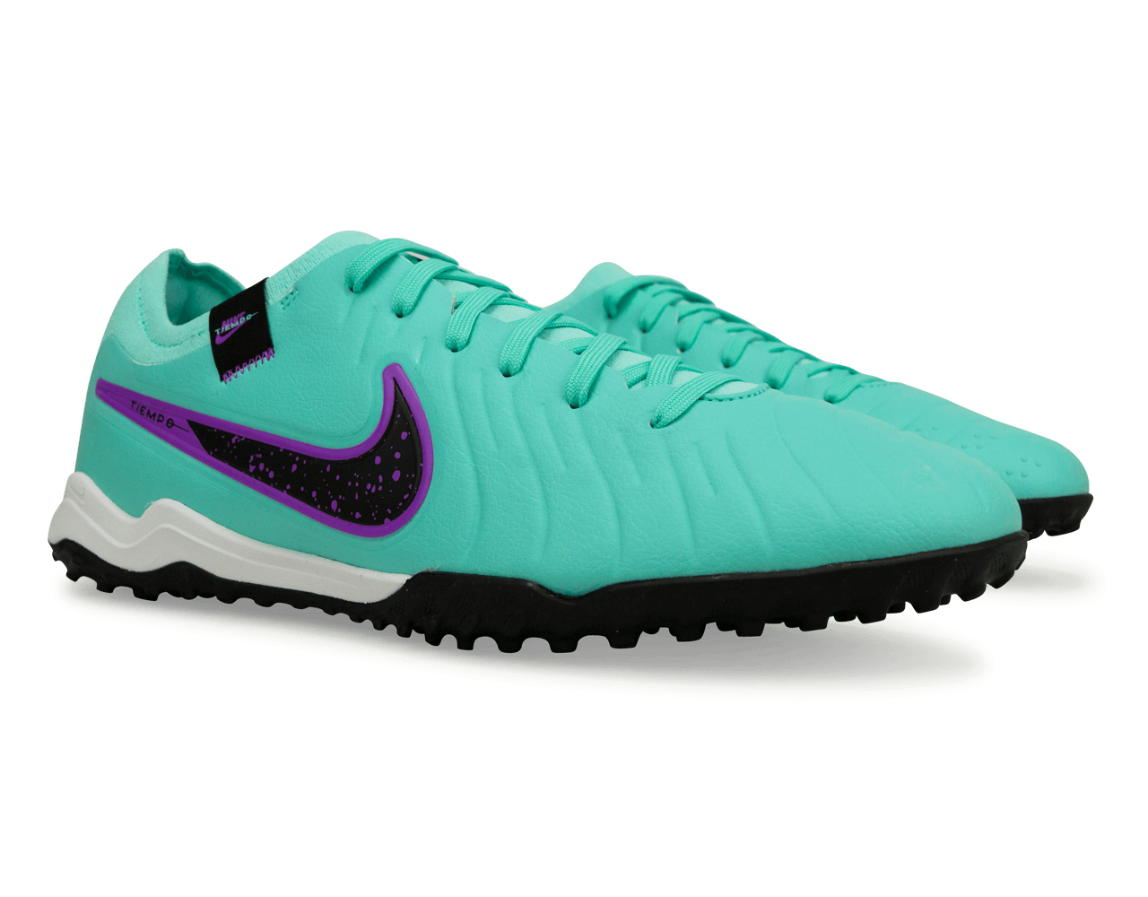 Nike Men's Tiempo Legend 10 Pro TF Turquoise/Black/Purple、mySite、noshort