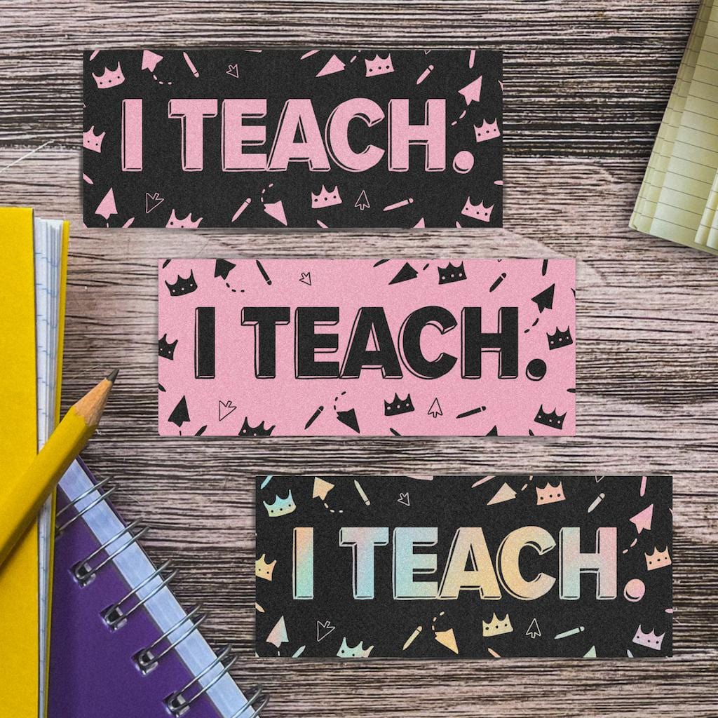  Teacher Sticker 3 Pack - I Teach、mySite、elrpsem3k