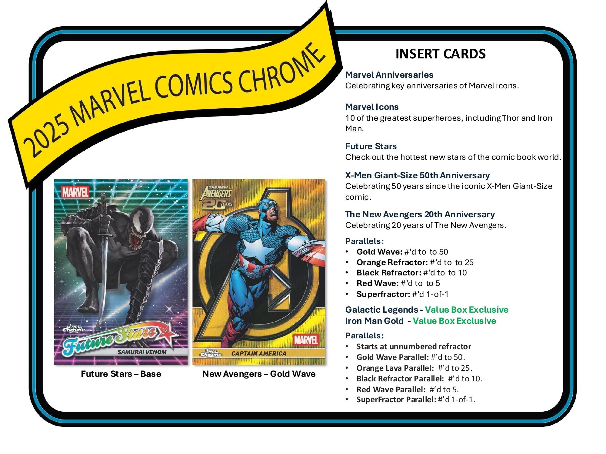 Topps Chrome Marvel 2025 - Value Box、mySite、waistdrama