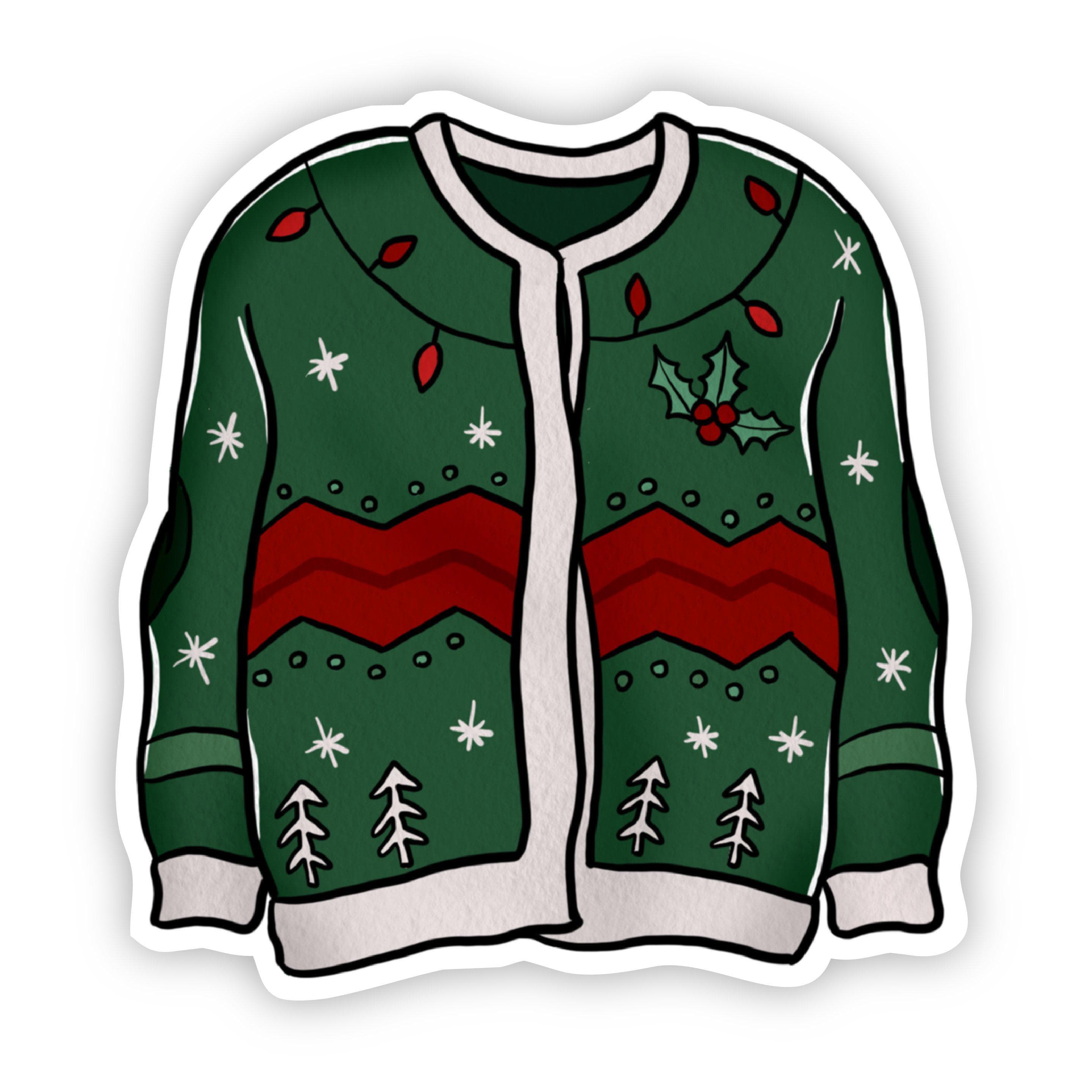  Green Sweater With Lights Sticker、mySite、elrpsem3k