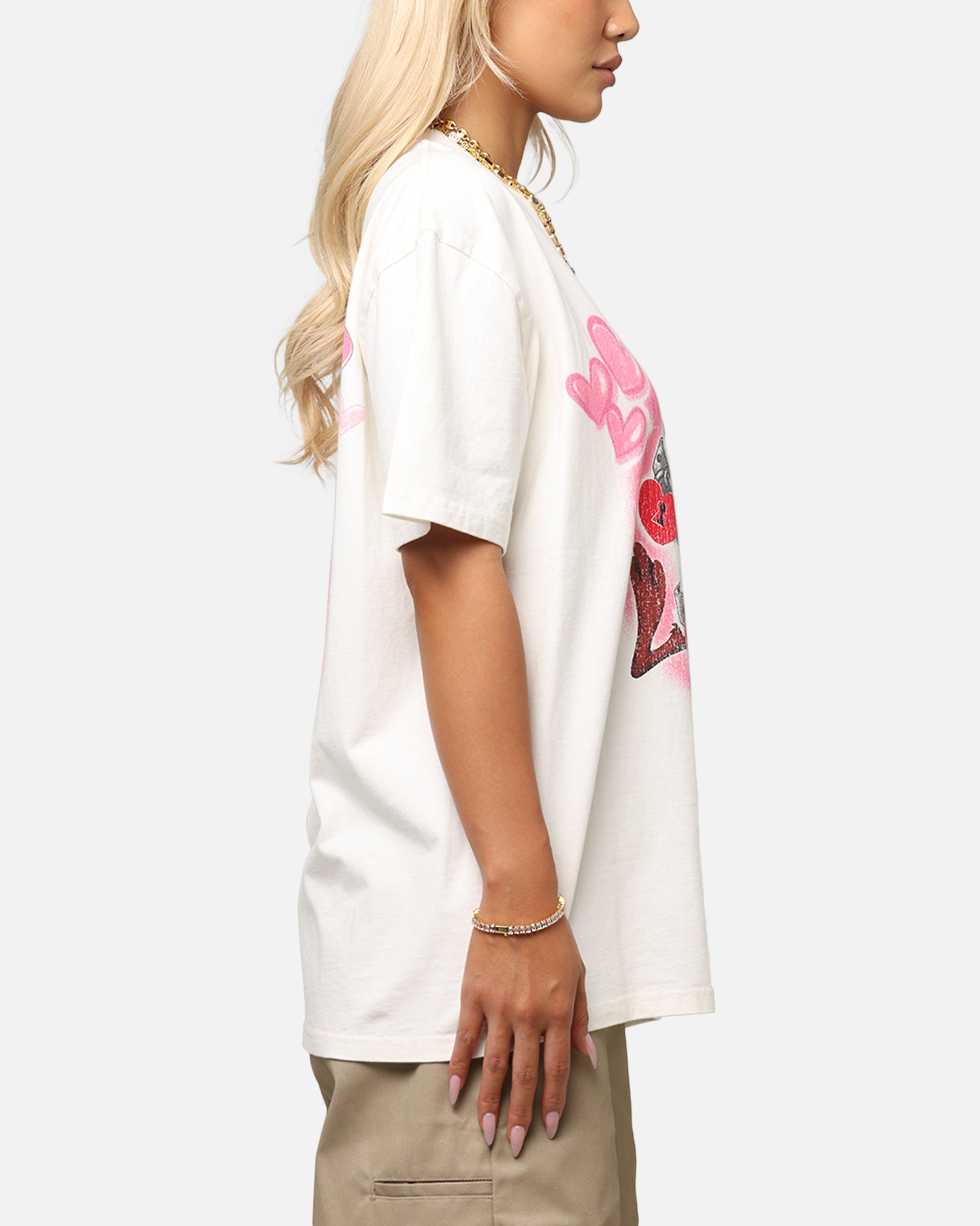 Goat Crew X Warner Bros. Looney Tunes In Love Looney Heavy T-Shirt Off White、mySite、zt4zffjzw