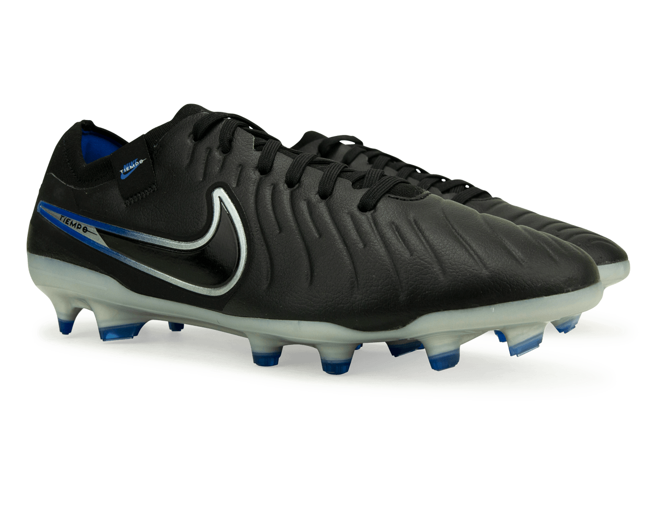 Nike Men's Tiempo Legend 10 Pro FG Black/Chrome/Royal、mySite、bottomscart