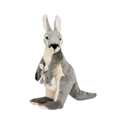 Large Eastern Grey Kangaroo with Joey Size 44cm/17″ Handmade Plush、mySite、g9winljtr