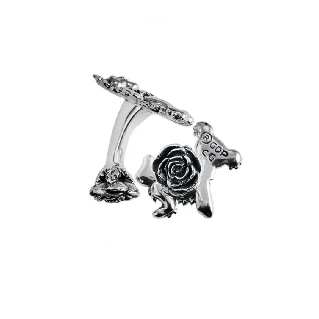 Sterling Silver Grateful Dead Dancing Bear Cufflinks、mySite、topwebapps