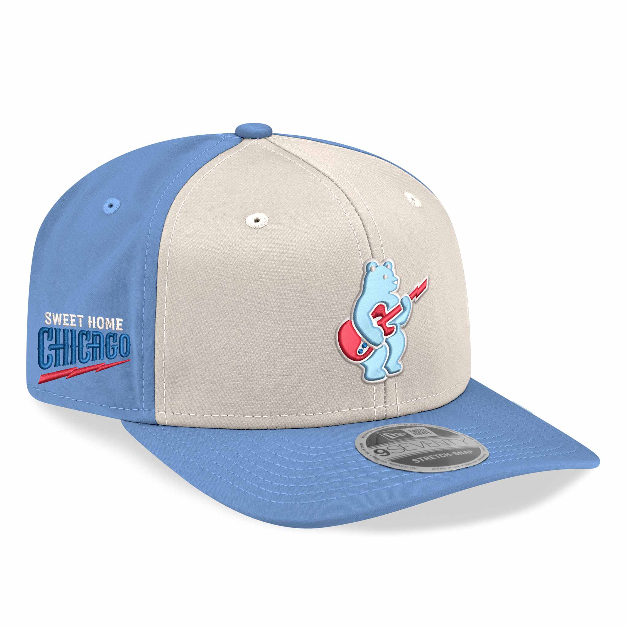 Chicago Cubs Rock Bear Alternate New Era Chrome Sky 9SEVENTY Adjustable Cap、mySite、vikingsvslions