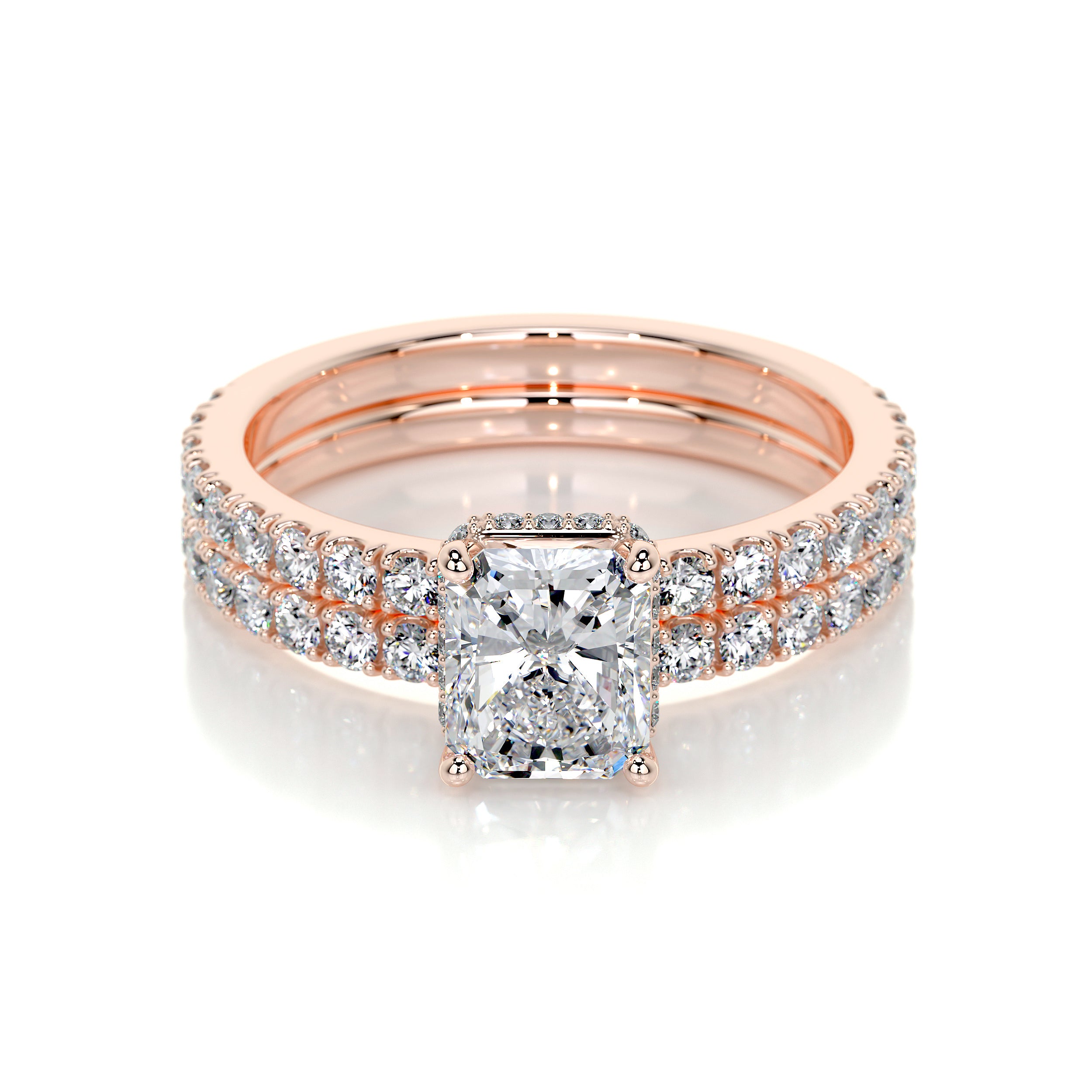 Deborah Lab Grown Diamond Bridal Set -14K Rose Gold、mySite、hinf8tx79