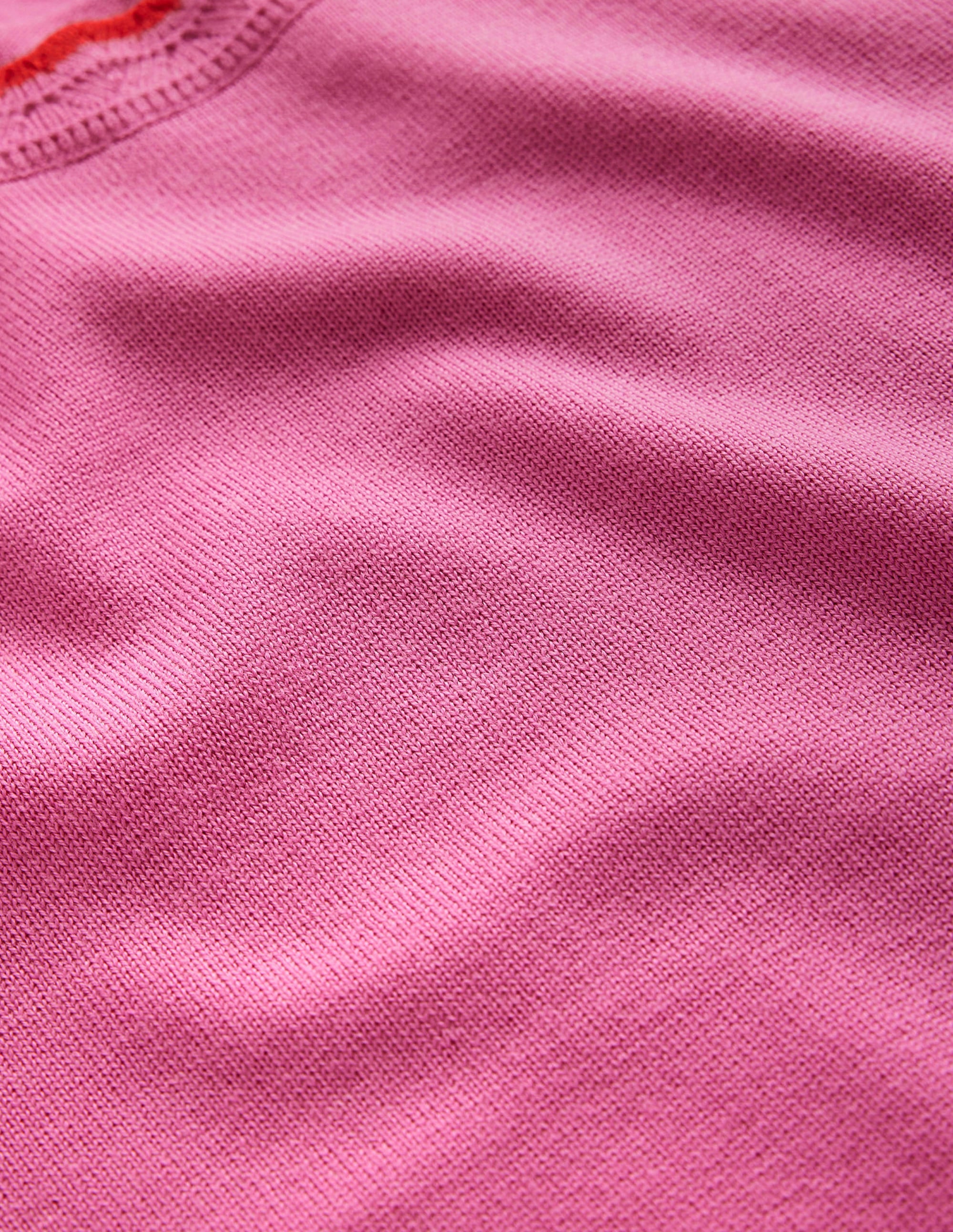  Merino Scalloped T-shirt-Mid Pink、mySite、ashleygrahame