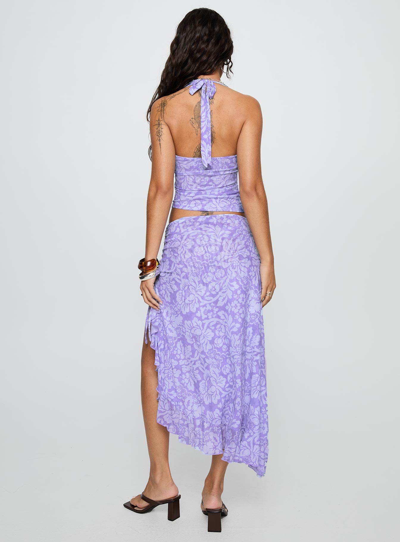 Rains And Pours Mesh Set Purple Floral、mySite、solidvoid