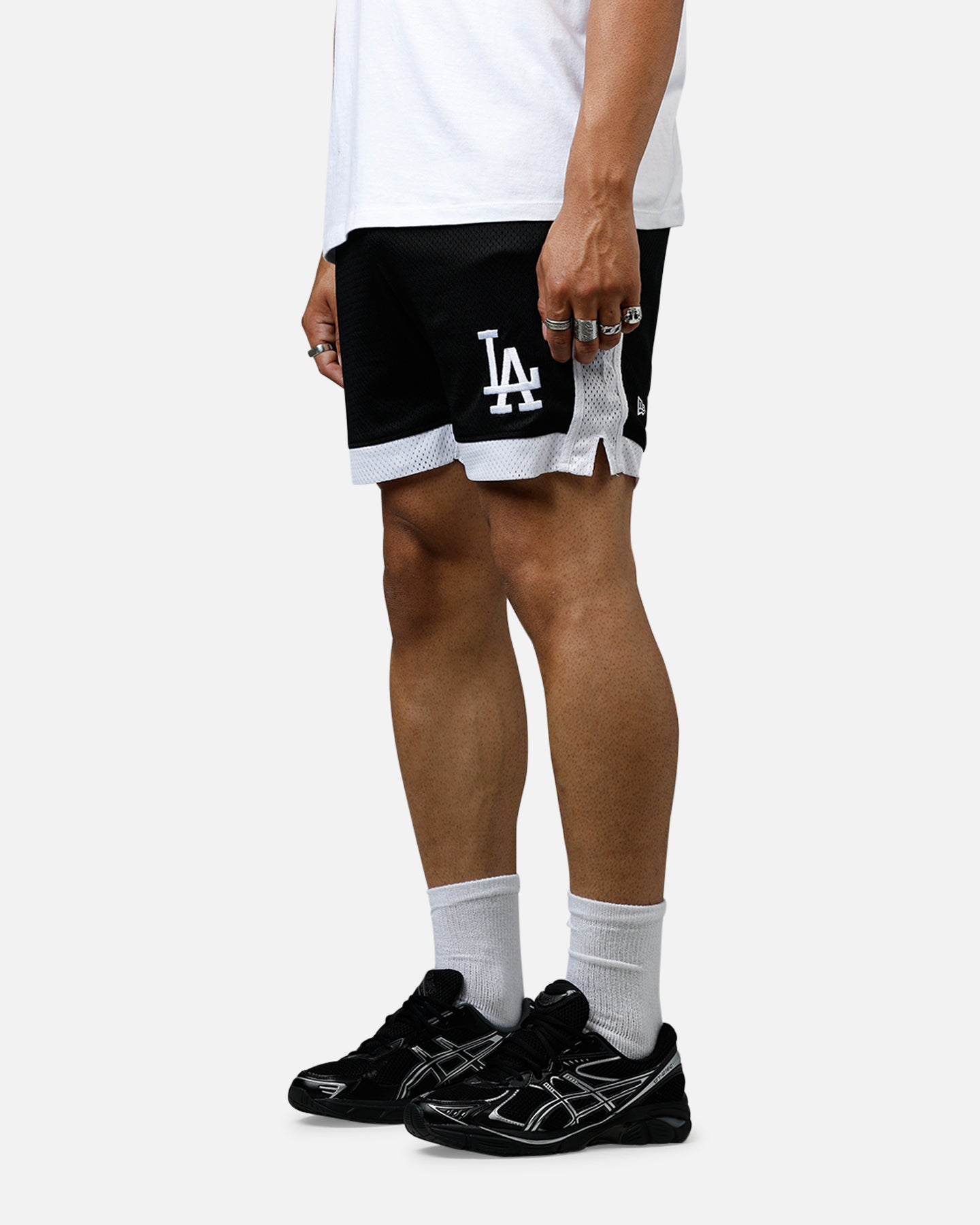 New Era Los Angeles Dodgers Sport Class Shorts Black/White、mySite、zt4zffjzw