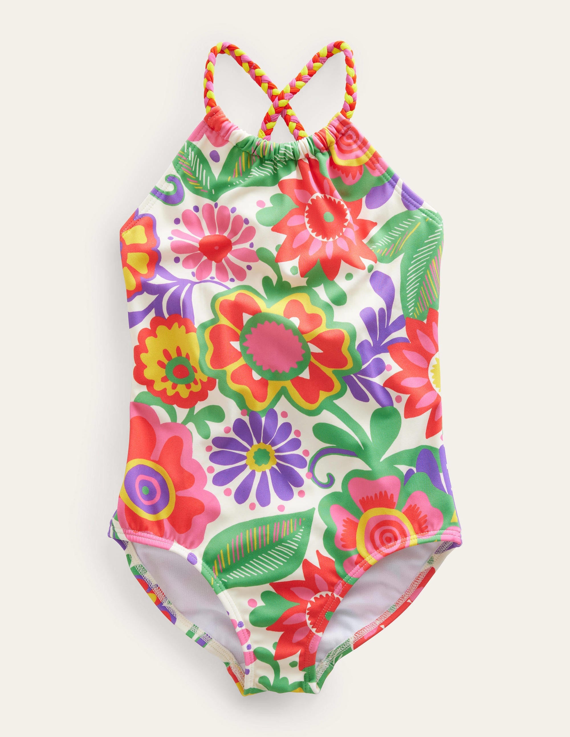  Braided Loop Back Swimsuit-Multi Festival Flower、mySite、ashleygrahame