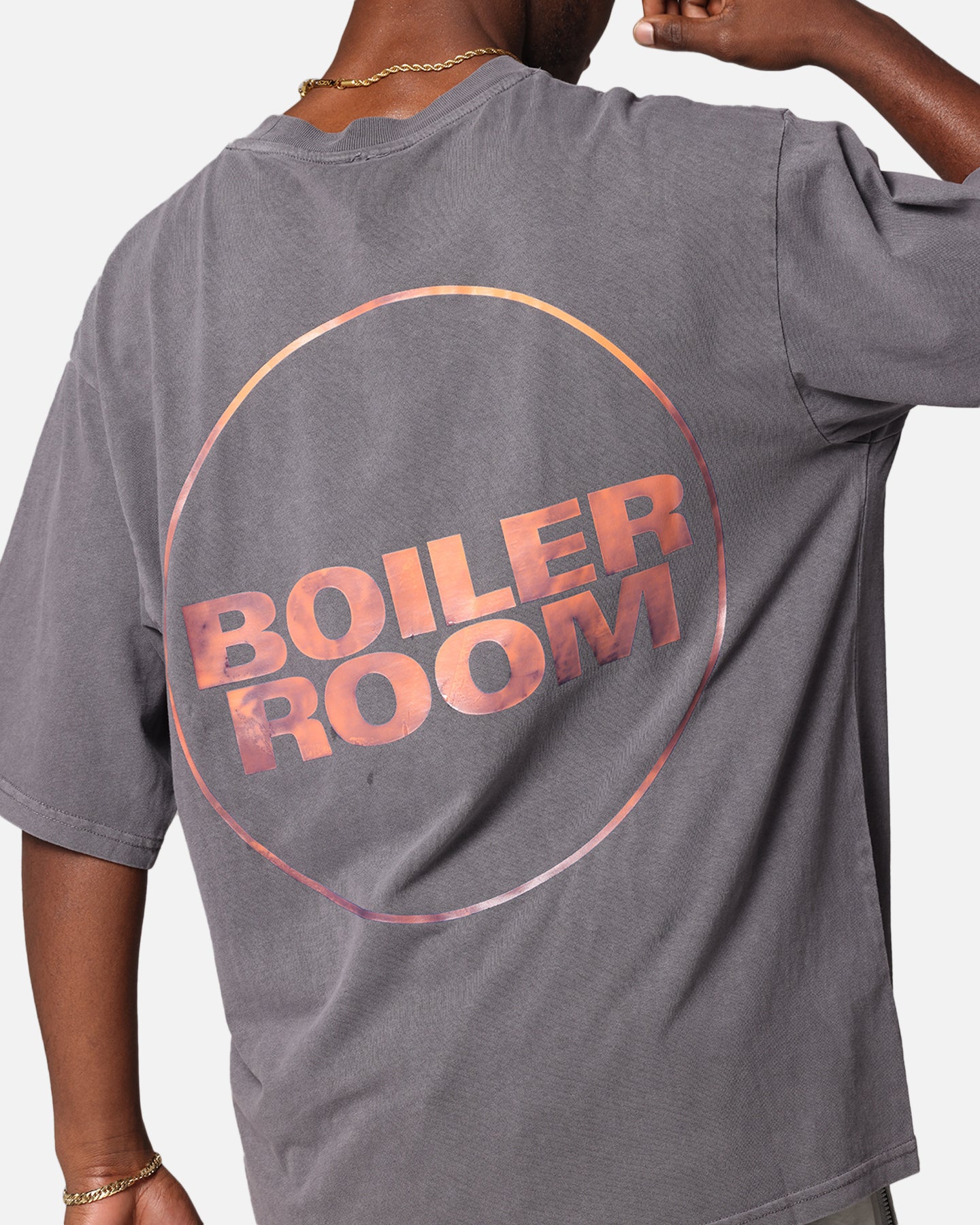 Boiler Room Core Boiler Room T-Shirt Slate、mySite、zt4zffjzw
