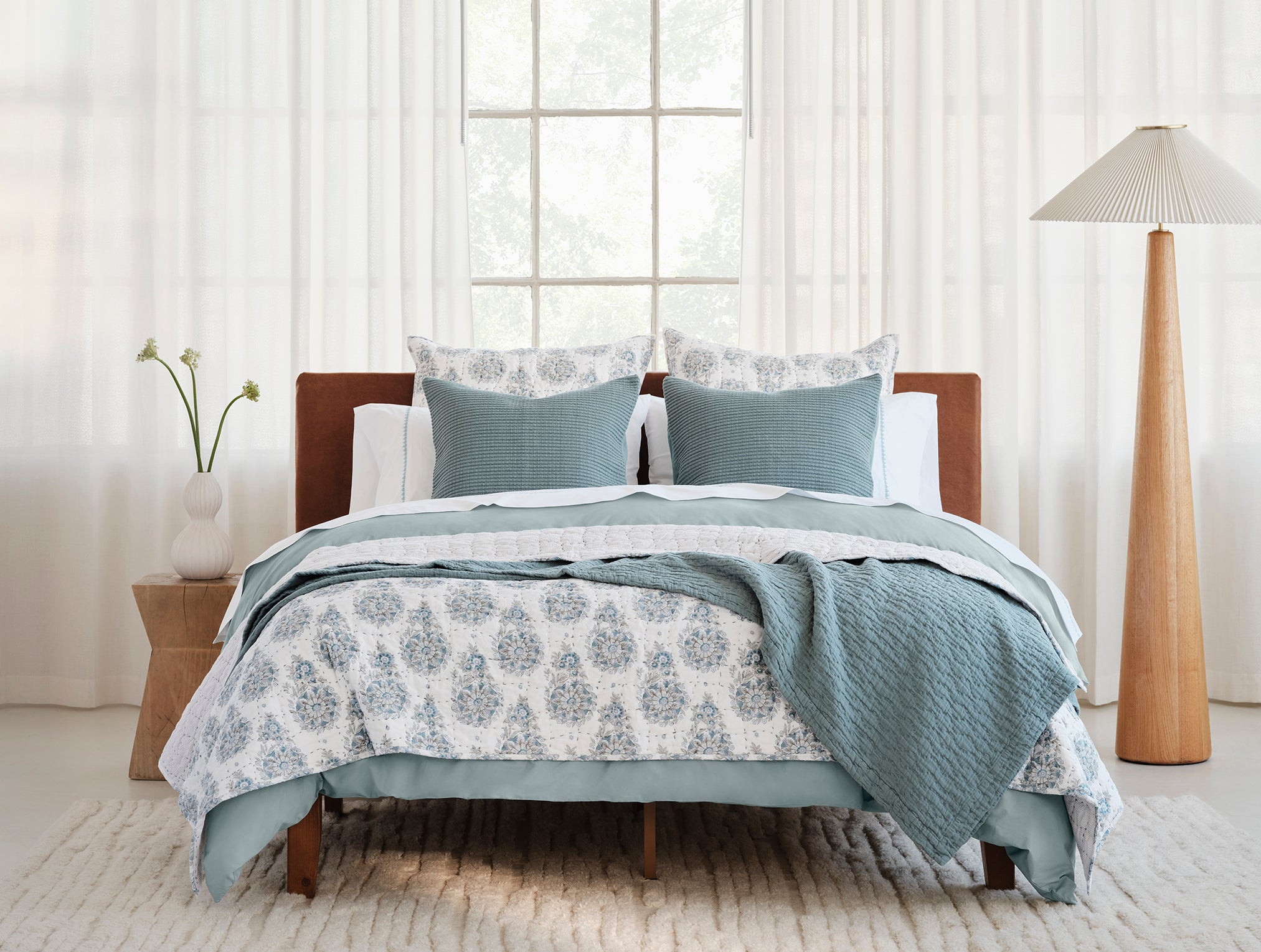  Flores Handstitched Organic Quilt、mySite、sugarbowlscore