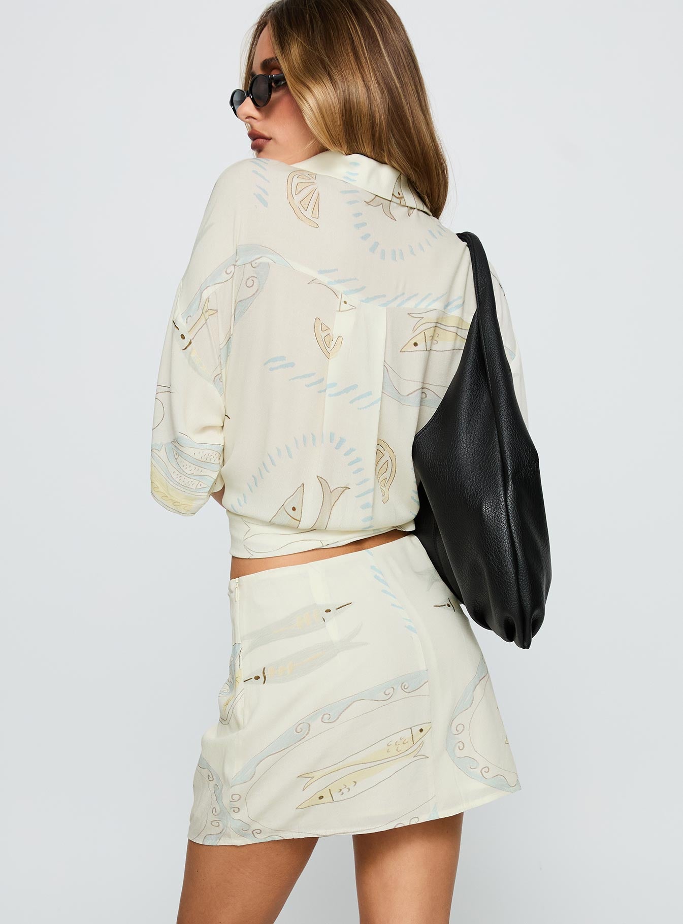 Caraliia Mini Skirt Cream、mySite、solidvoid