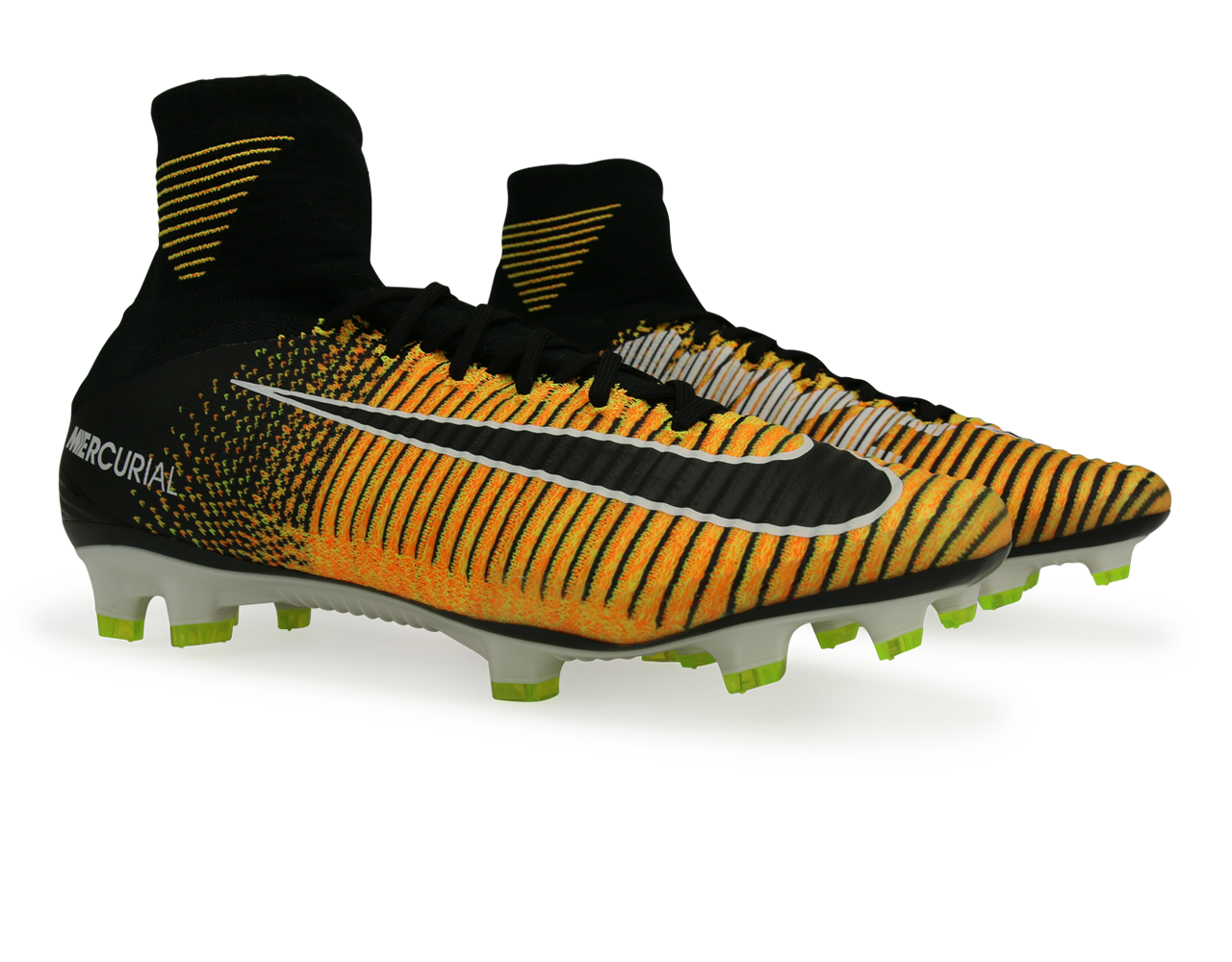 Nike Men's Mercurial Superfly V FG Laser Orange/White/Black、mySite、noshort