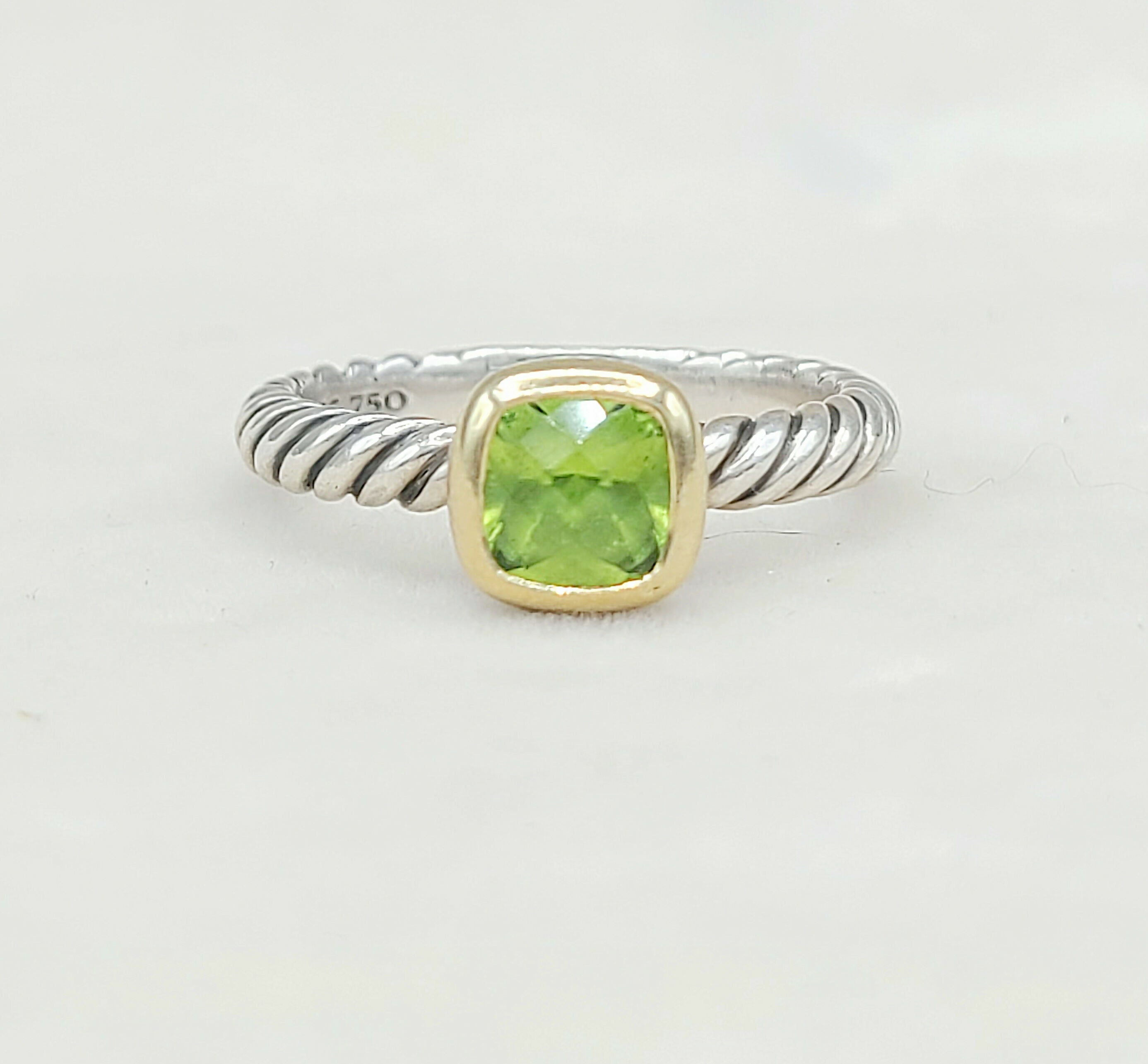David Yurman Stackable Ring Peridot & Gold、mySite、hinf8tx79