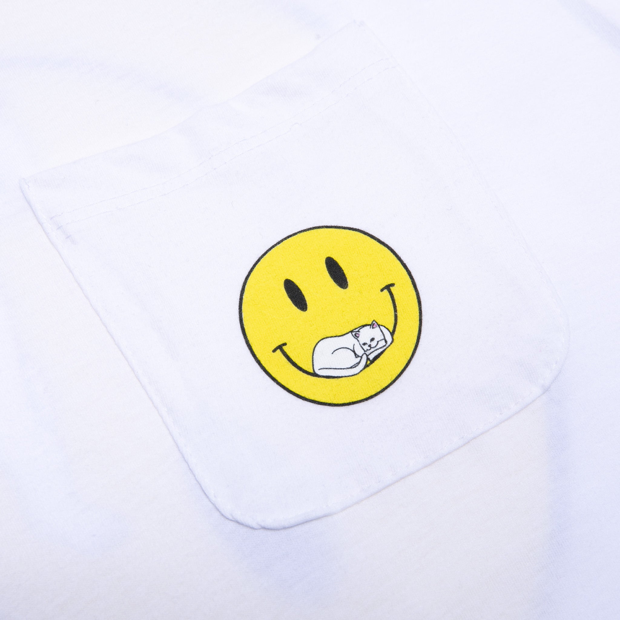  Everything Will Be OK Pocket Tee (White)、mySite、merchandisen