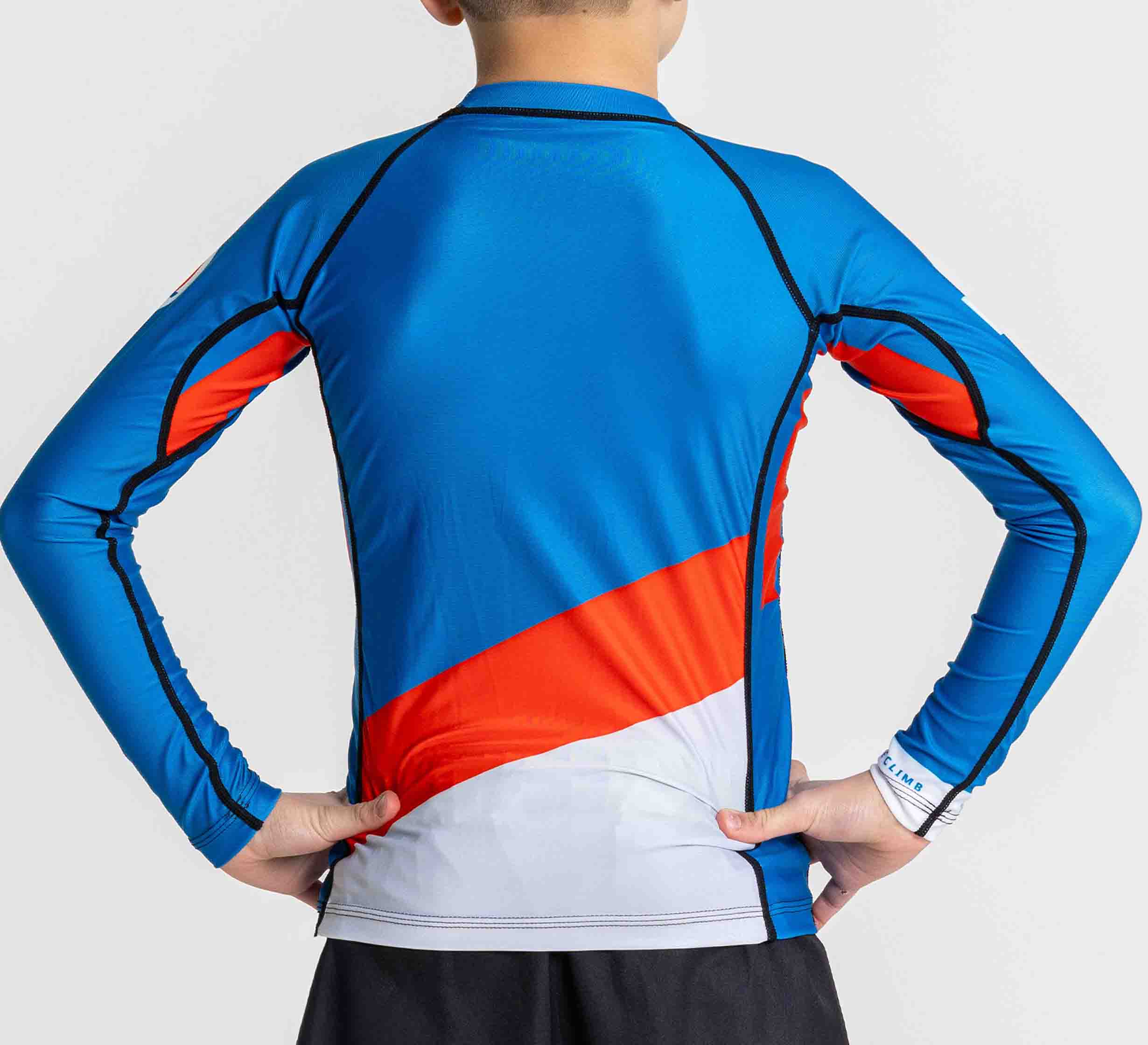 Kids Pacer Flex Lite Long Sleeve Rashguard Blue/Red、mySite、gigharbornorthrealestate