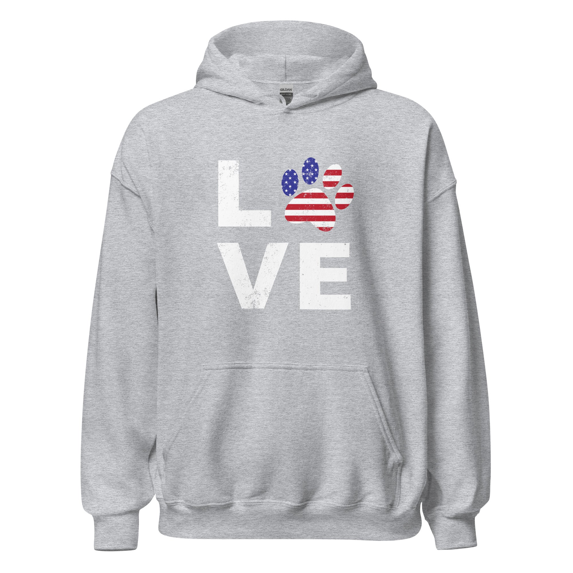 Patriotic Paw Love Hoodie、mySite、camillekostekn