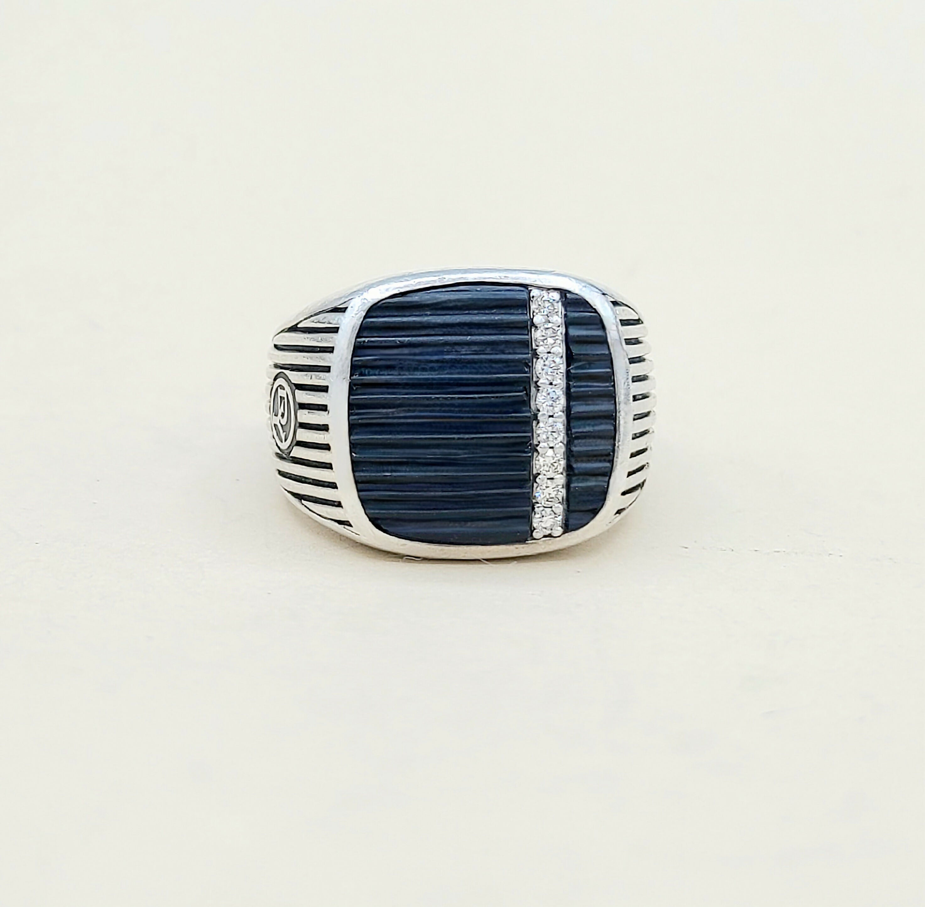 David Yurman Royal Cord Ring Onyx & Diamonds、mySite、hinf8tx79