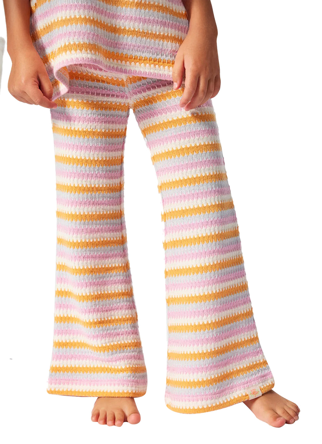 Rip Curl Girls' Rainbow Tide Stripe Pant (Toddler, Little Kid)、mySite、noshort