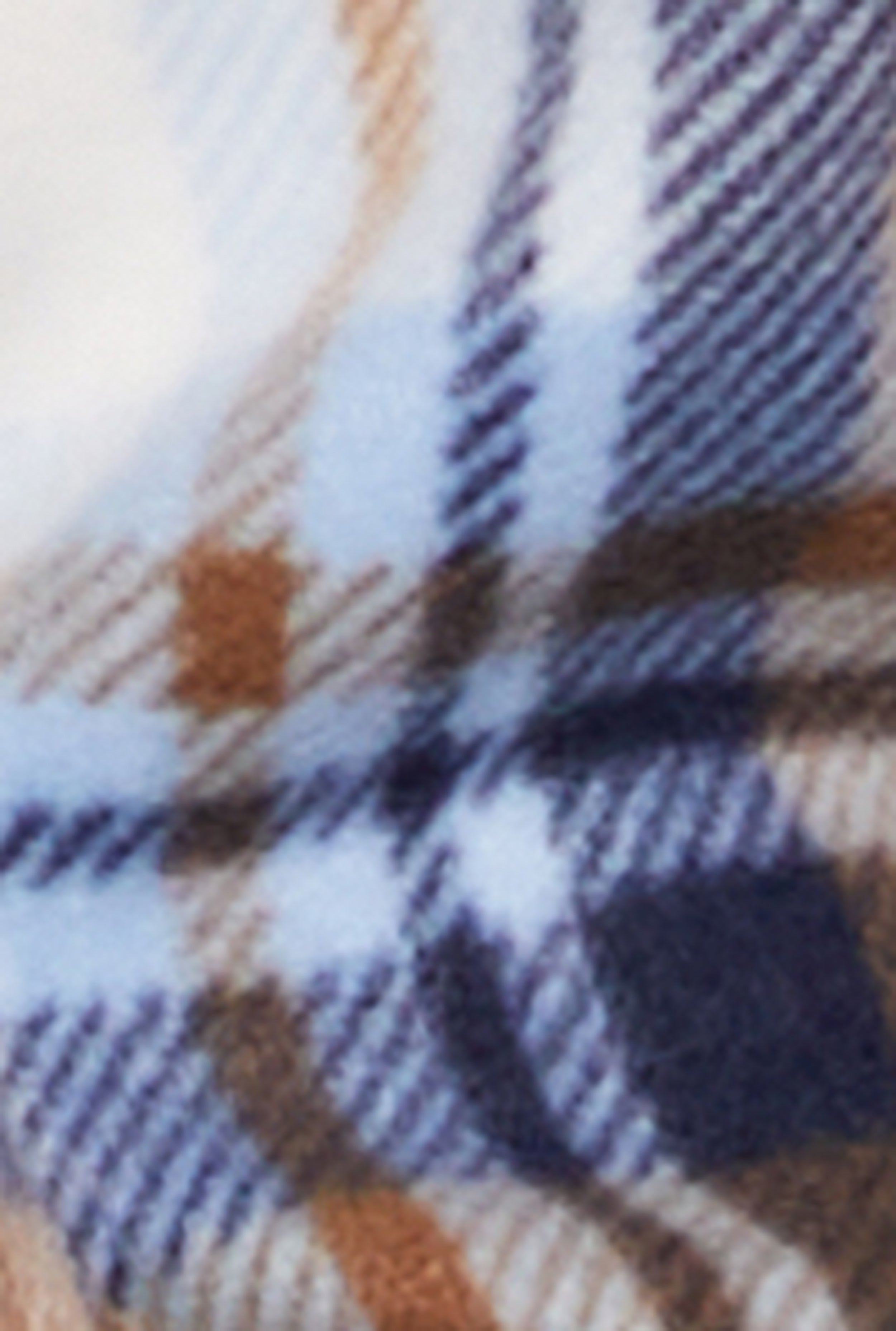 Plaid Snap Button Zip Front Shacket、mySite、camillekostekn