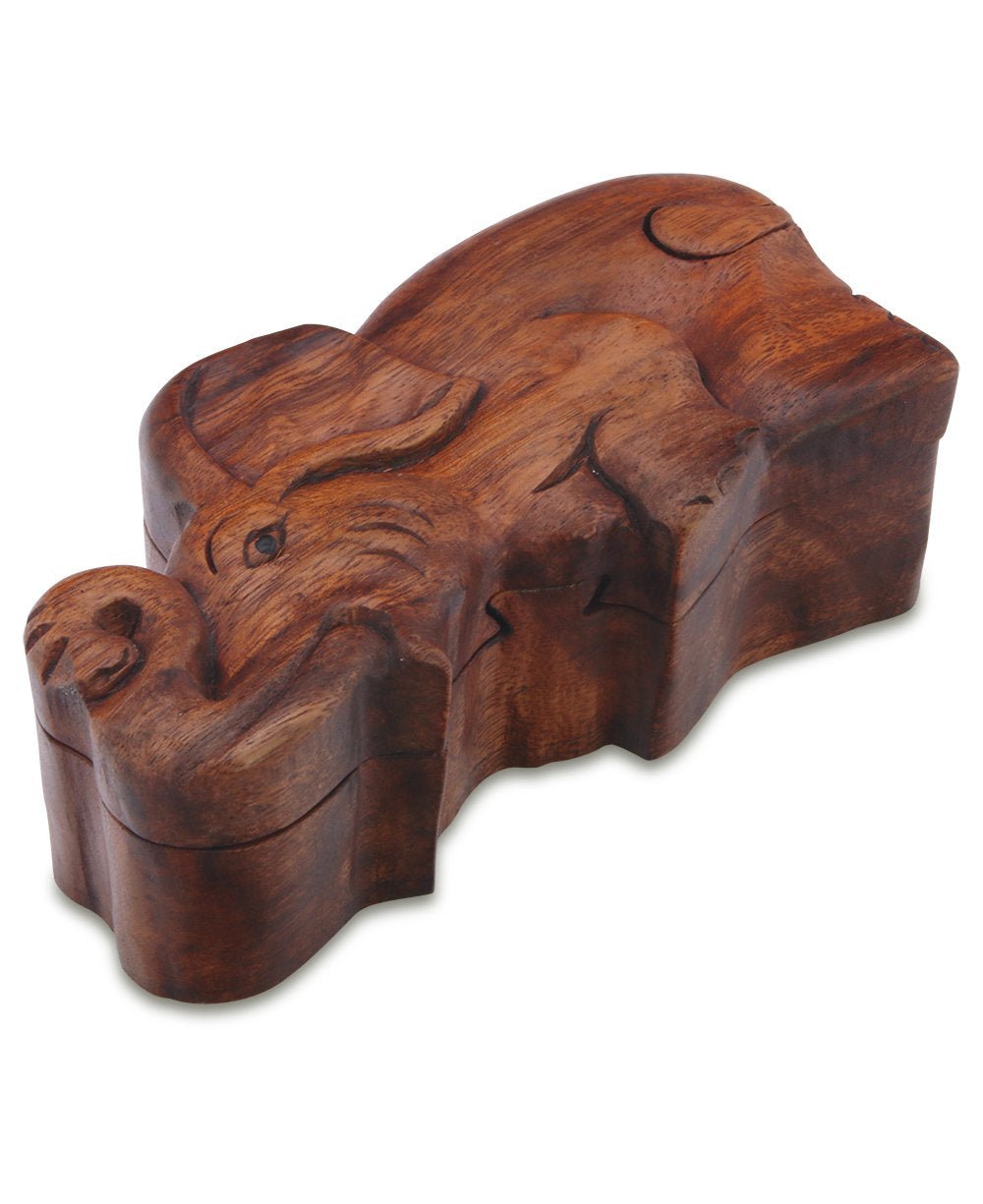 Trumpeting Elephant Wood Puzzle Box、mySite、topwebapps