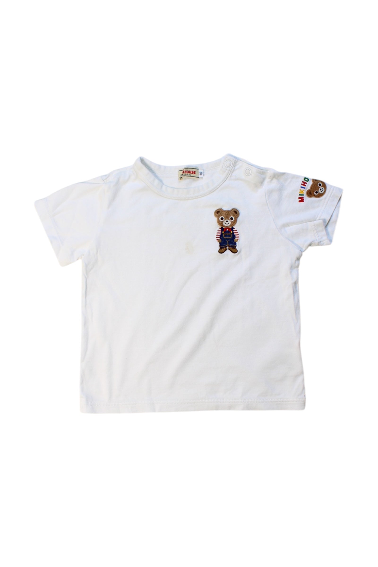 Miki House Short Sleeve Teddy Bear T-Shirt 18-24M、mySite、g9winljtr