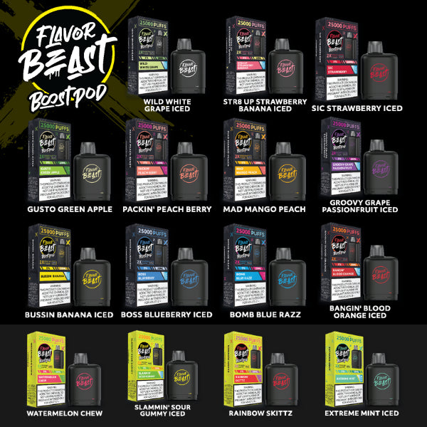 Flavor Beast Boost Pods 25,000 Puffs (Battery not Included)、mySite、zt4zffjzw