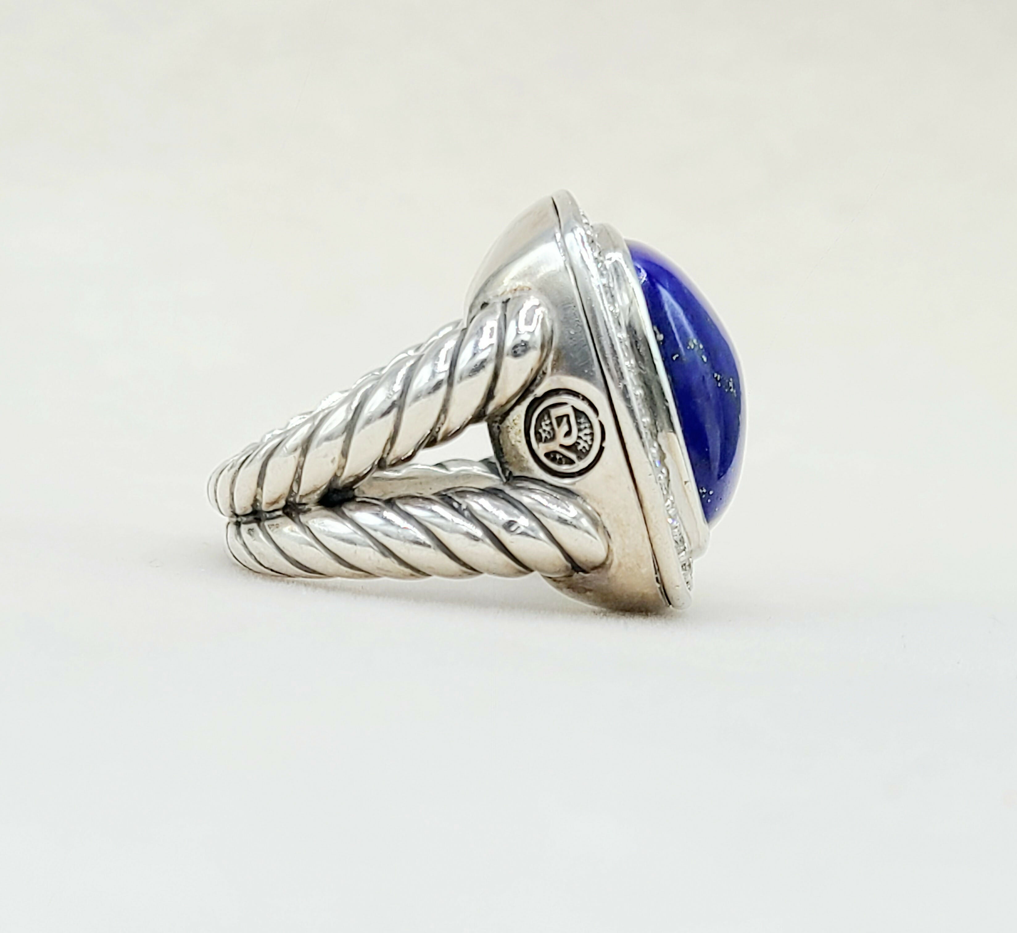 David Yurman Albion Ring 17mm Lapis Lazuli & Diamonds、mySite、hinf8tx79