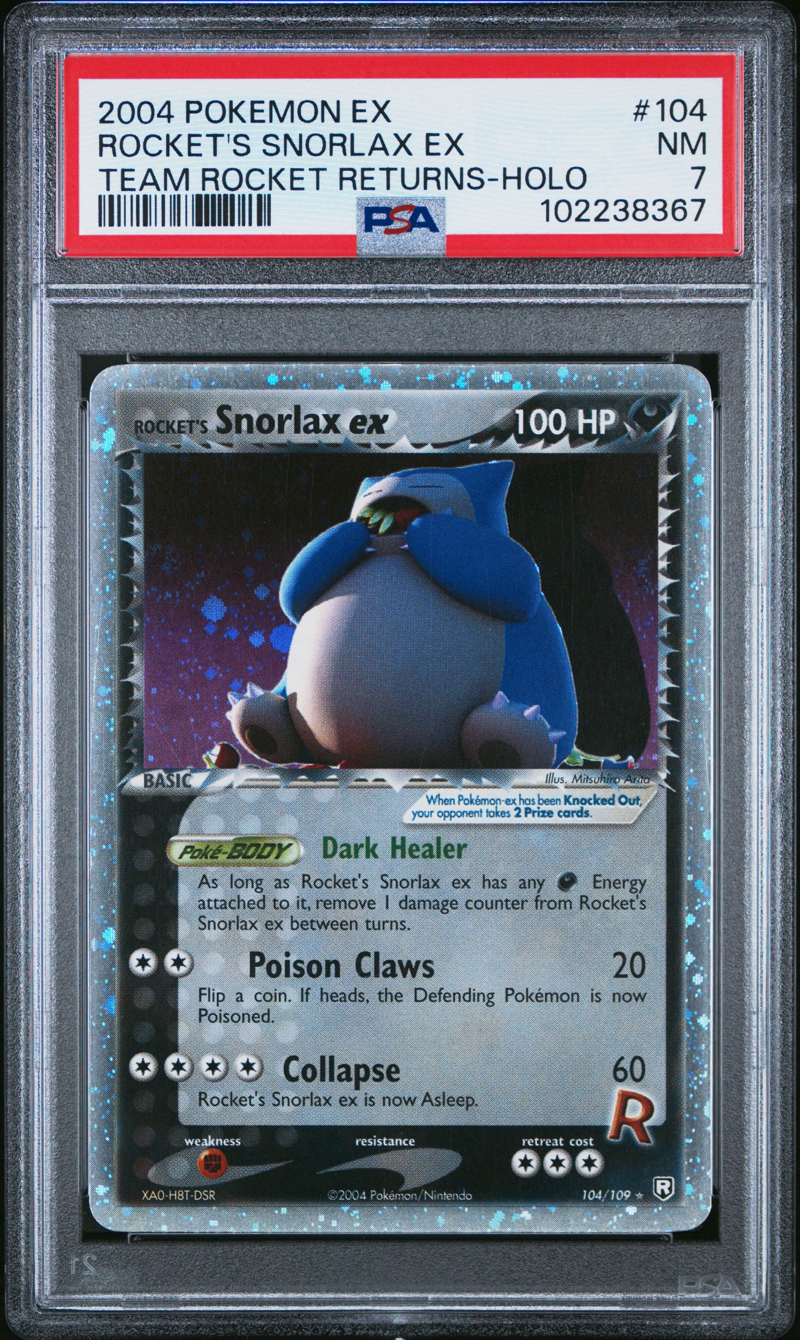 Rocket'S Snorlax Ex #104 Team Rocket Returns-Holo PSA 7 Ex Team Rocket Returns 2004、mySite、waistdrama