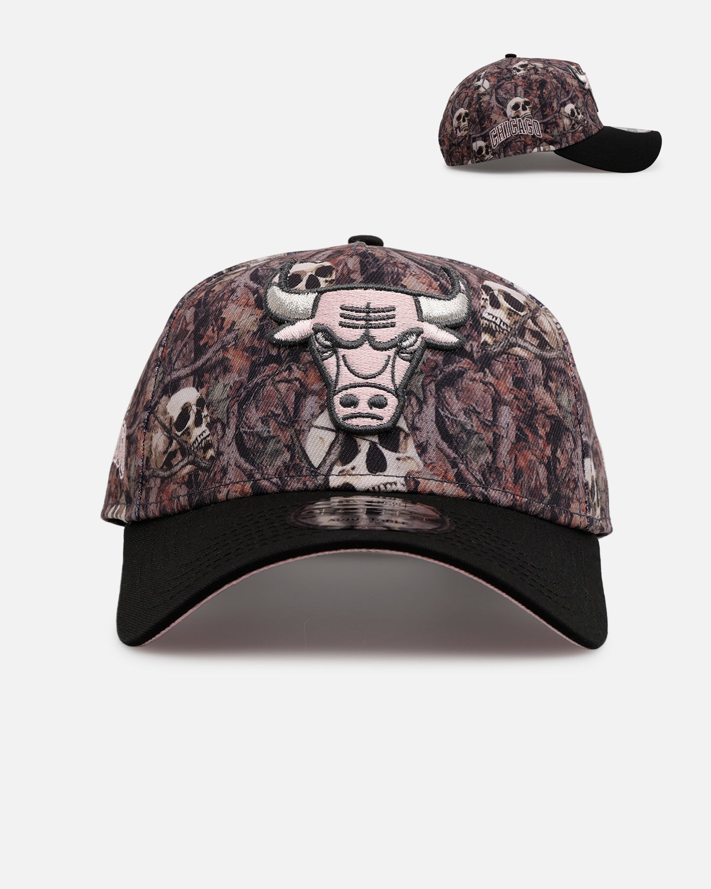 New Era Chicago Bulls 'Camo Skulls' 9FORTY A-Frame Snapback Camo、mySite、zt4zffjzw