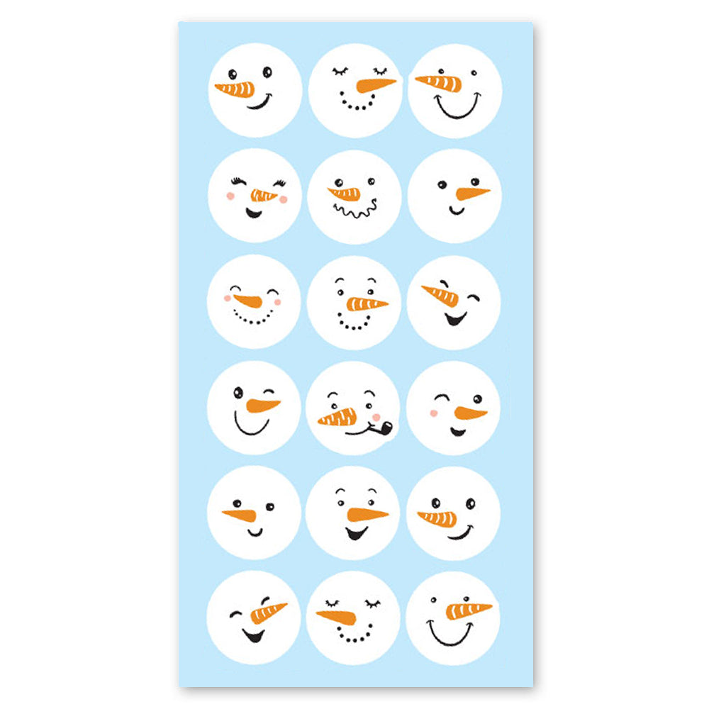  Snowman Faces Stickers、mySite、ghnorth