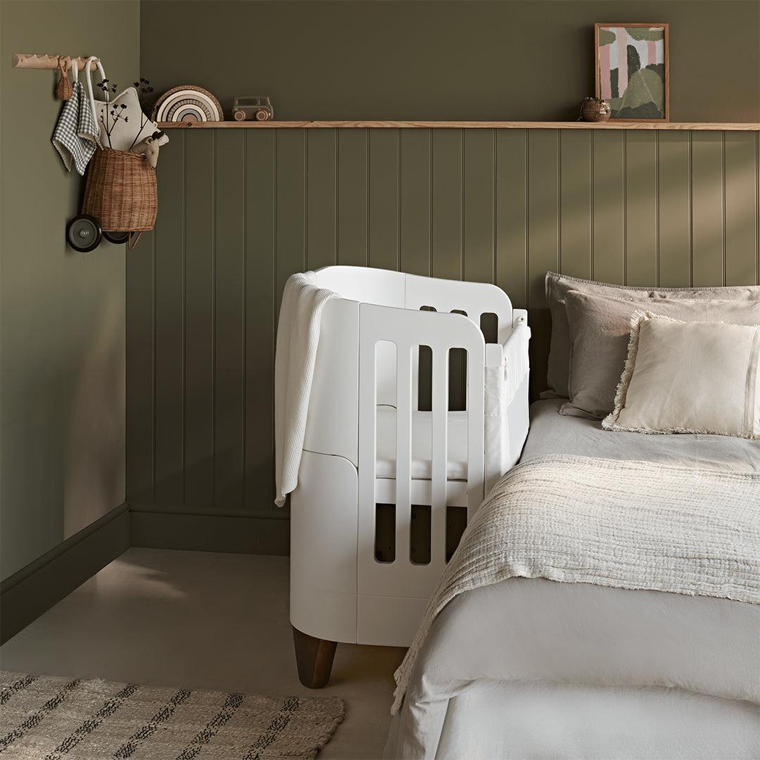  Gaia Baby Serena Bedside Crib Add-On - White、mySite、merchandisen