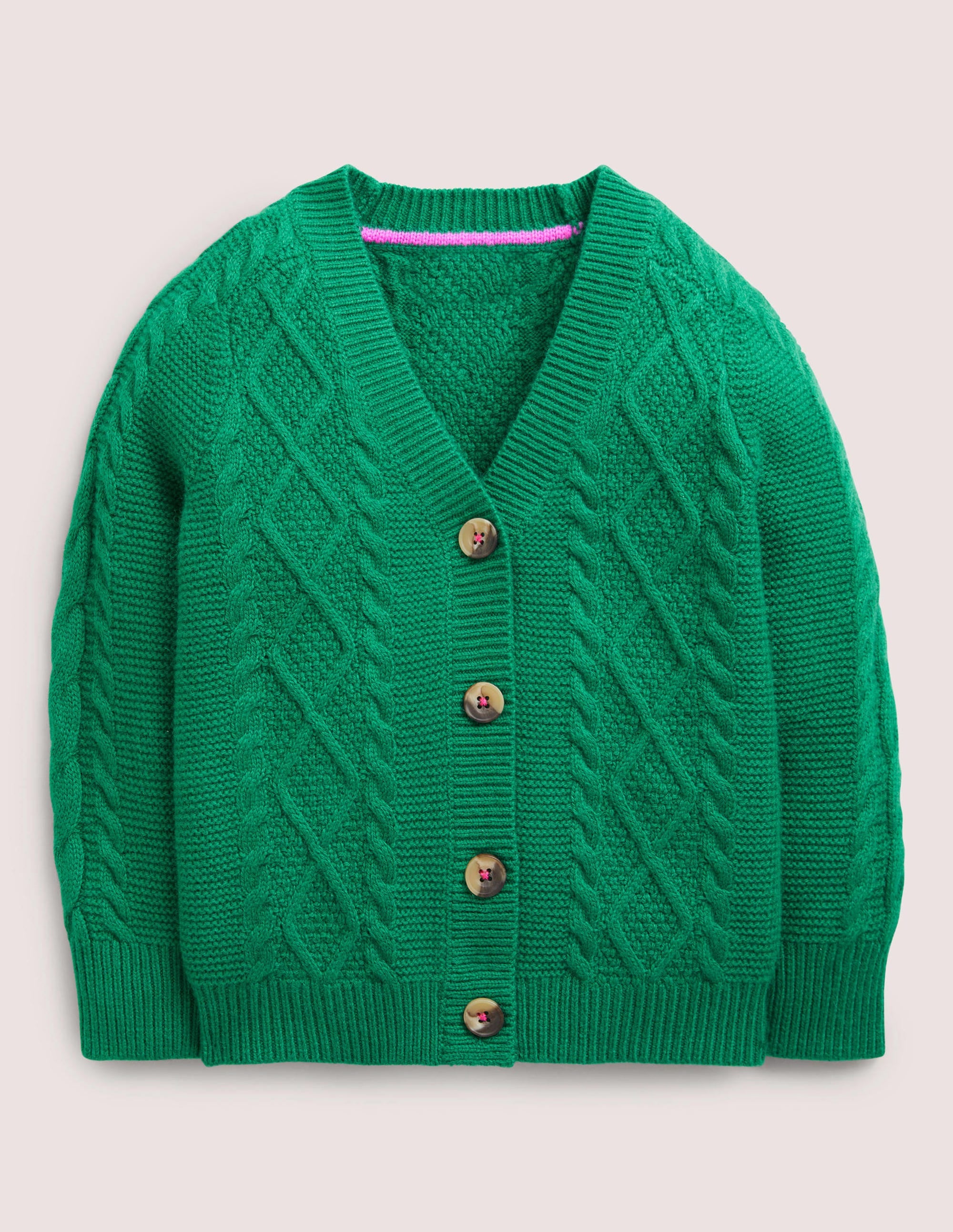  Slouchy Cable Cardigan-Shady Glade Green、mySite、ashleygrahame