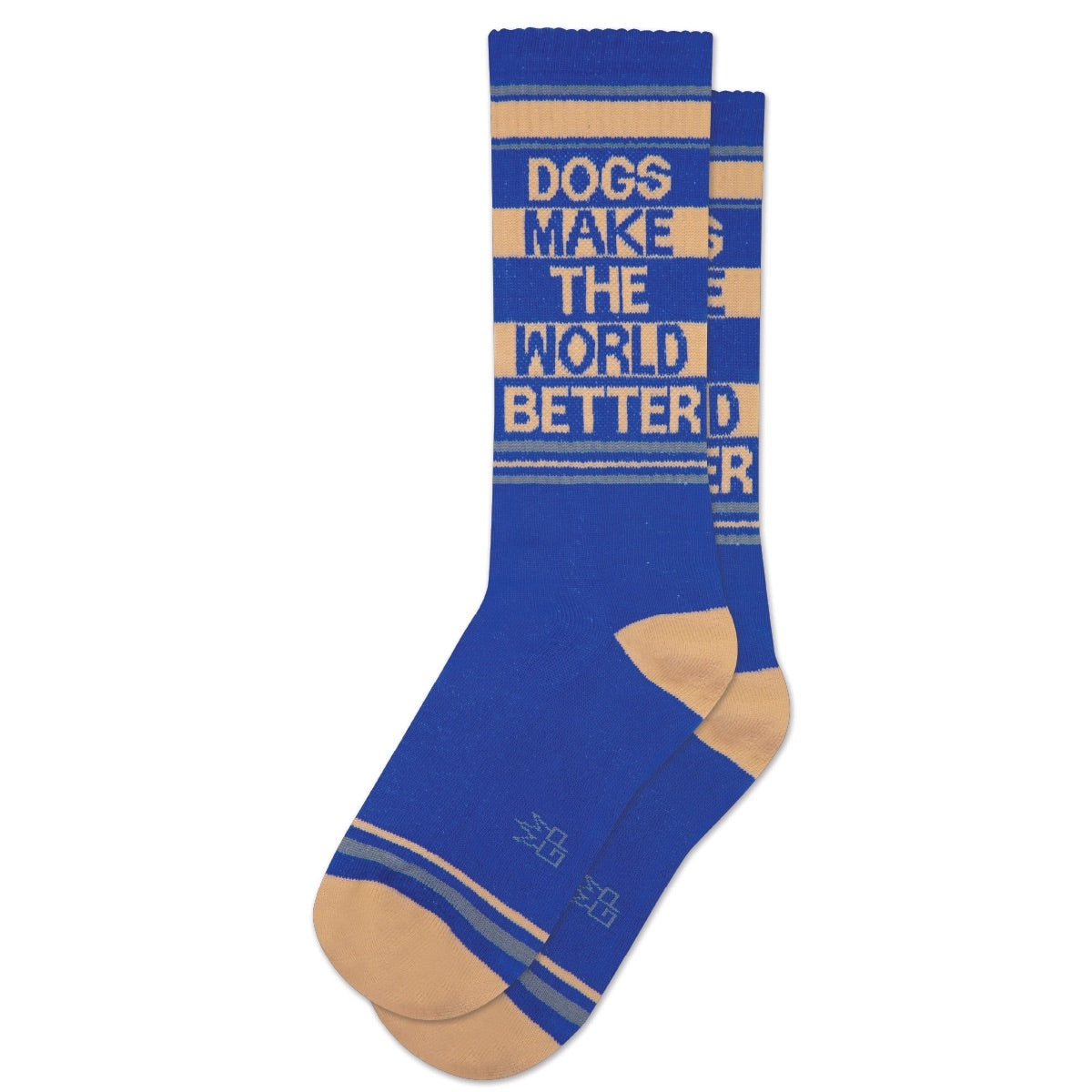 Dogs Make the World Better Gym Crew Socks、mySite、g9winljtr